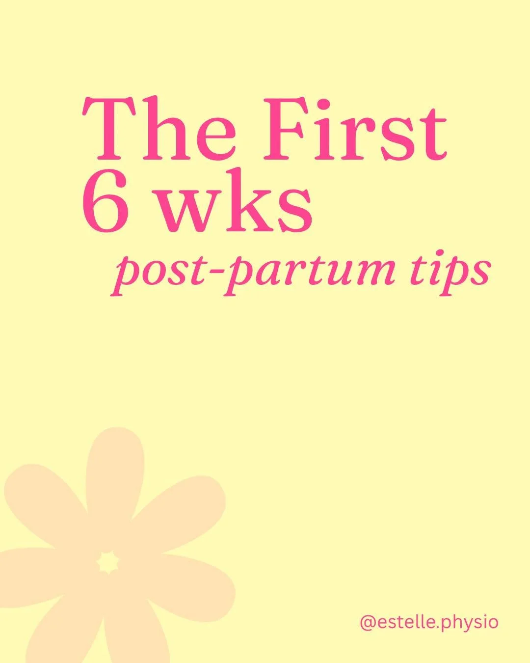 &ldquo;The first 6 wks&rdquo; is often referred to only because it&rsquo;s in line with healing time frames. Generally, most soft tissue injuries including wound healing recover in the first 6-8 wks. Other things that are happening the first 6wks inc
