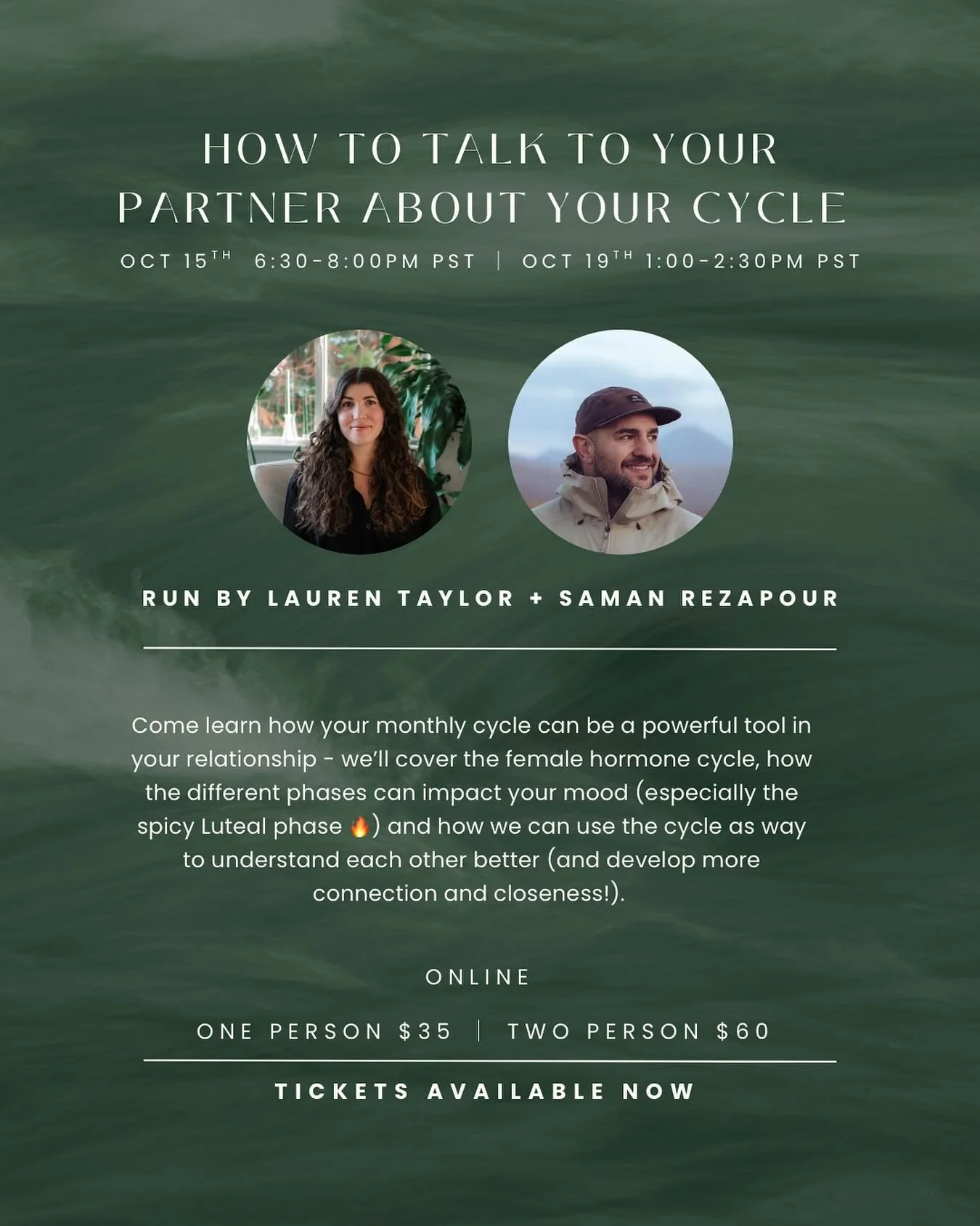 I made a post a few weeks ago about how 
involving our partners in our monthly cycle and teaching them about what we are going through is essential when in partnership. 
I also touched on how to navigate conversations when you’re in the Luteal