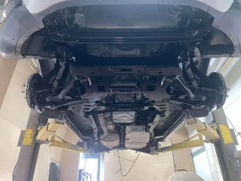 Vehicle underbody cleaned and protection applied