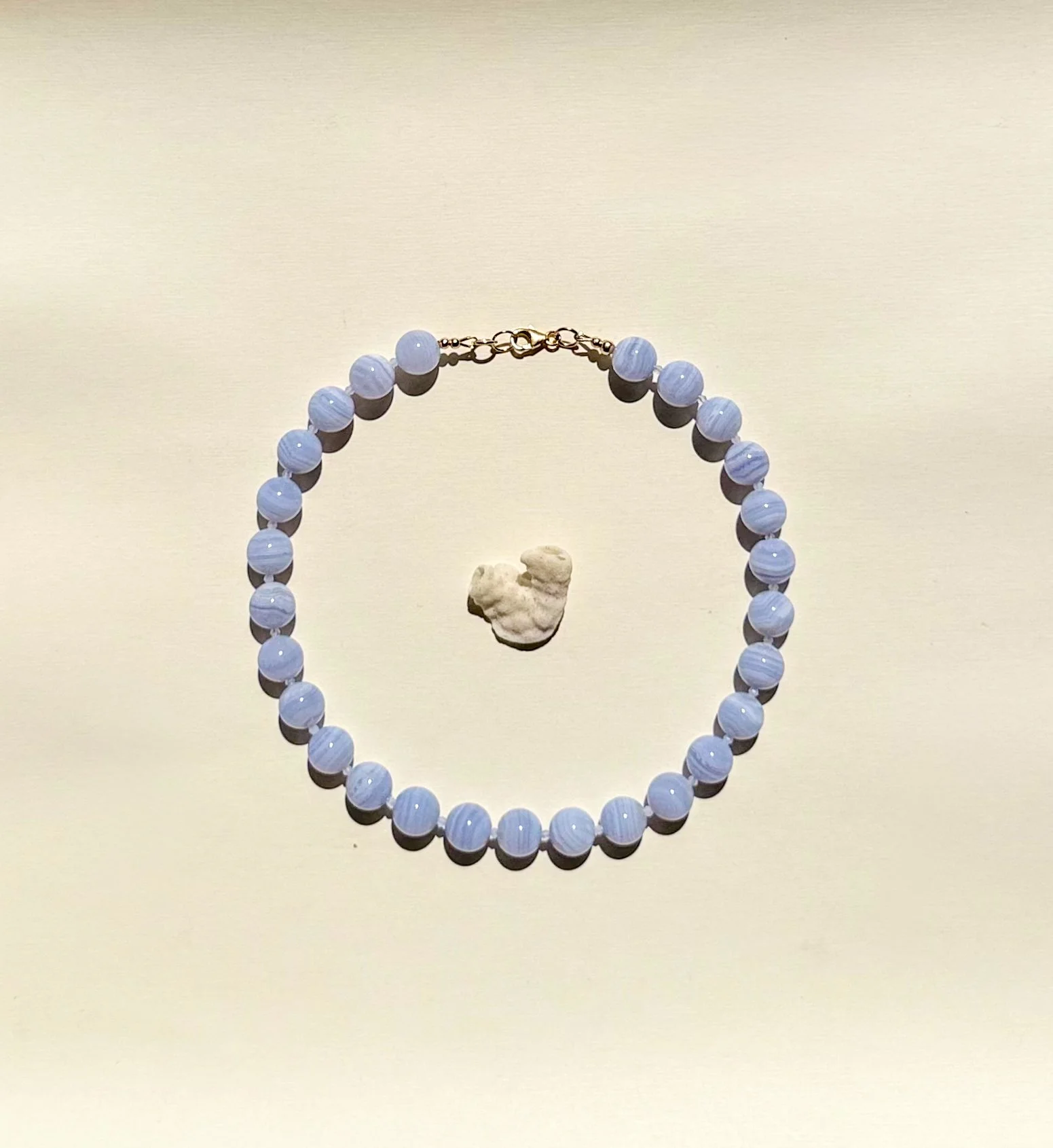 Bubbles; blue lace agate