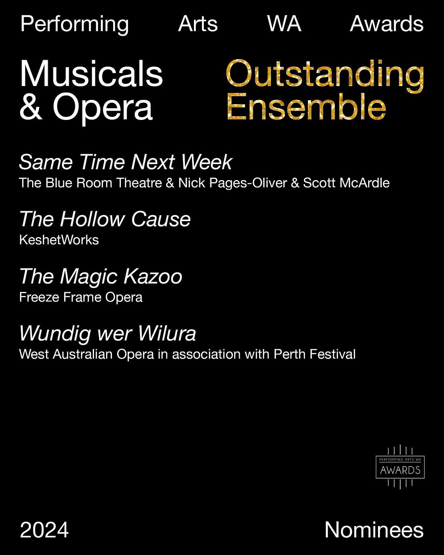 Wow, what an honour. The production of a lifetime and I was so honoured to be a part of @westaustralianopera Wundig  Wer Wilura in 2024. 
It&rsquo;s hard to put into words what this production meant to me, everyone involved are very close to my heart