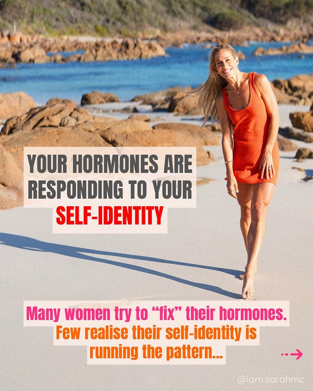 One of the biggest impacts on your hormones can be the identity you&rsquo;re living from 🔥

Most women are trying to fix their hormones with &ldquo;more&rdquo;

More rules.
More exercise.
More restriction.
More pushing through.
Trying harder, adding