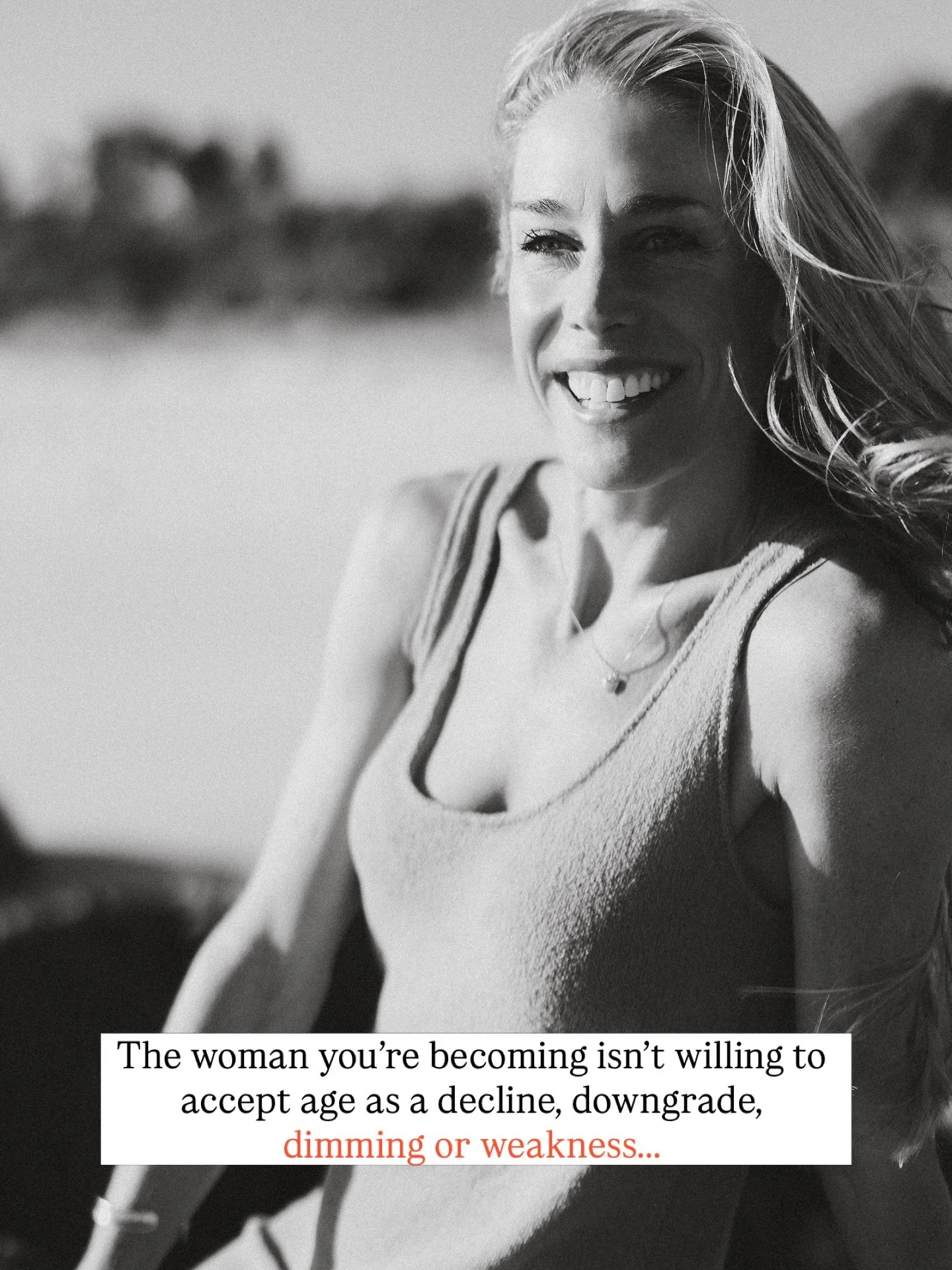 There is a reason your body knows when to rest.
Because it is wise.

Your biology works the same way.

The woman you sense you are becoming is not new, foreign or &ldquo;getting old.&rdquo;

She&rsquo;s also not a future version just yet either&helli