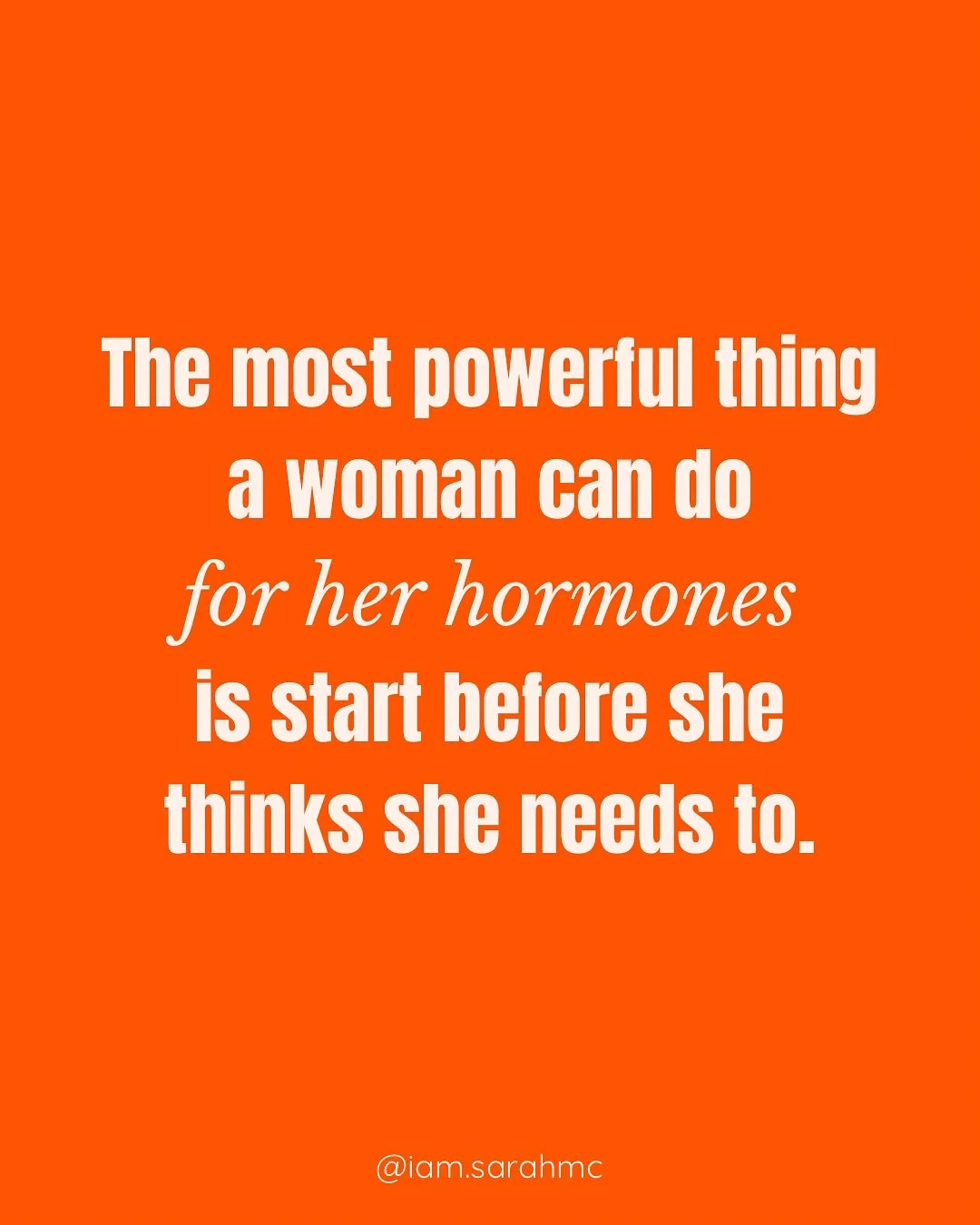 Women arrive wildly unprepared for perimenopause 😡

Not because they weren&rsquo;t intelligent, not because they weren&rsquo;t health-conscious, but because no one told them it was already underway before the signs 🪧 

We aren&rsquo;t told what to 