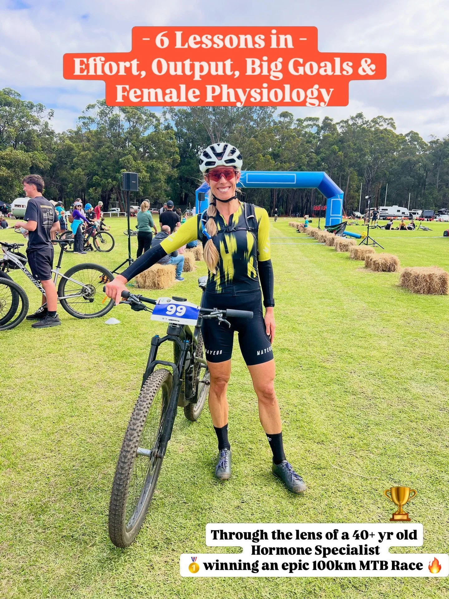 Bold Lessons for Life. Apply liberally ✨ 

Winning the epic 100km Karri Cup MTB Race two years in a row (and for a third time) I can tell you, it isn&rsquo;t getting easier in a vessel 40+ years old 😂

It calls for a hell of a lot of refinement; mor