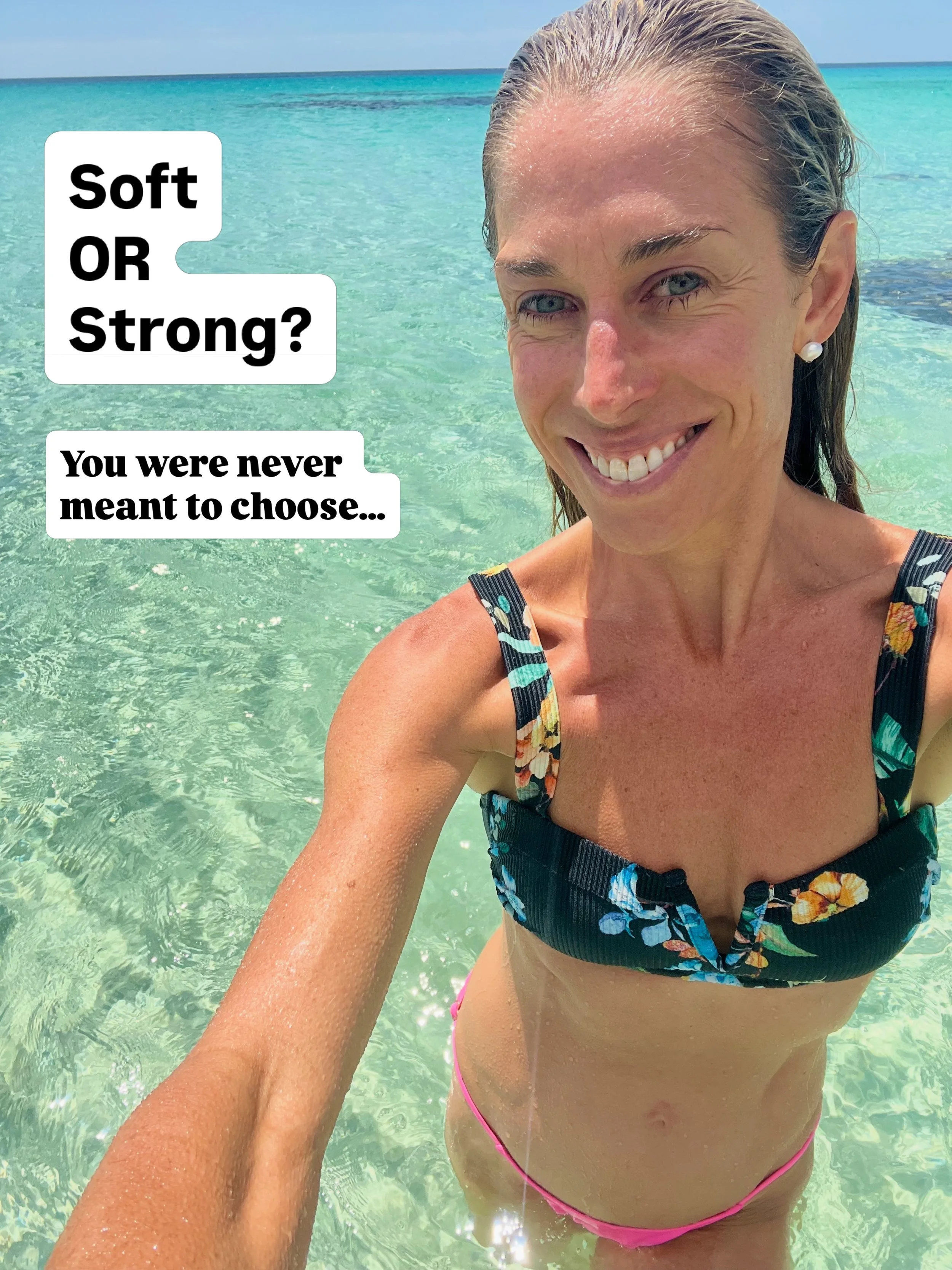 You were taught to choose. But you were mislead.

Your body, your energy, your sense of self and your relationships thrive when you stop choosing one 

and start holding both.

This is what having full range, full spectrum, looks like. 

Not balance.