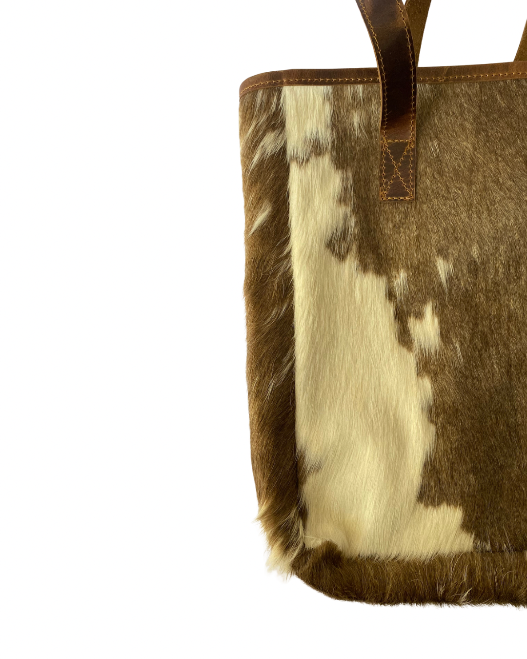 Bolsa en pelo manchas café