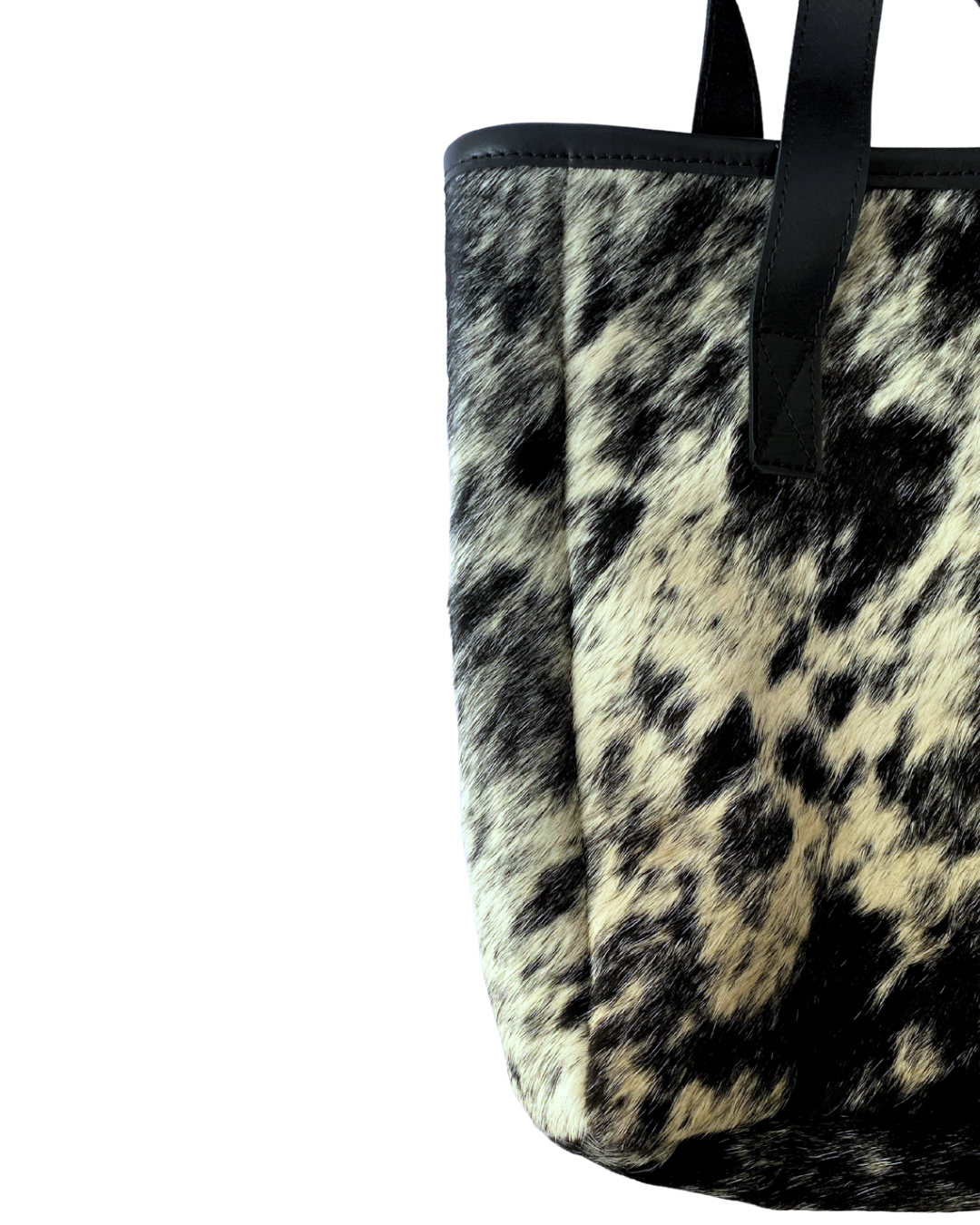 Bolsa en pelo pinta negra