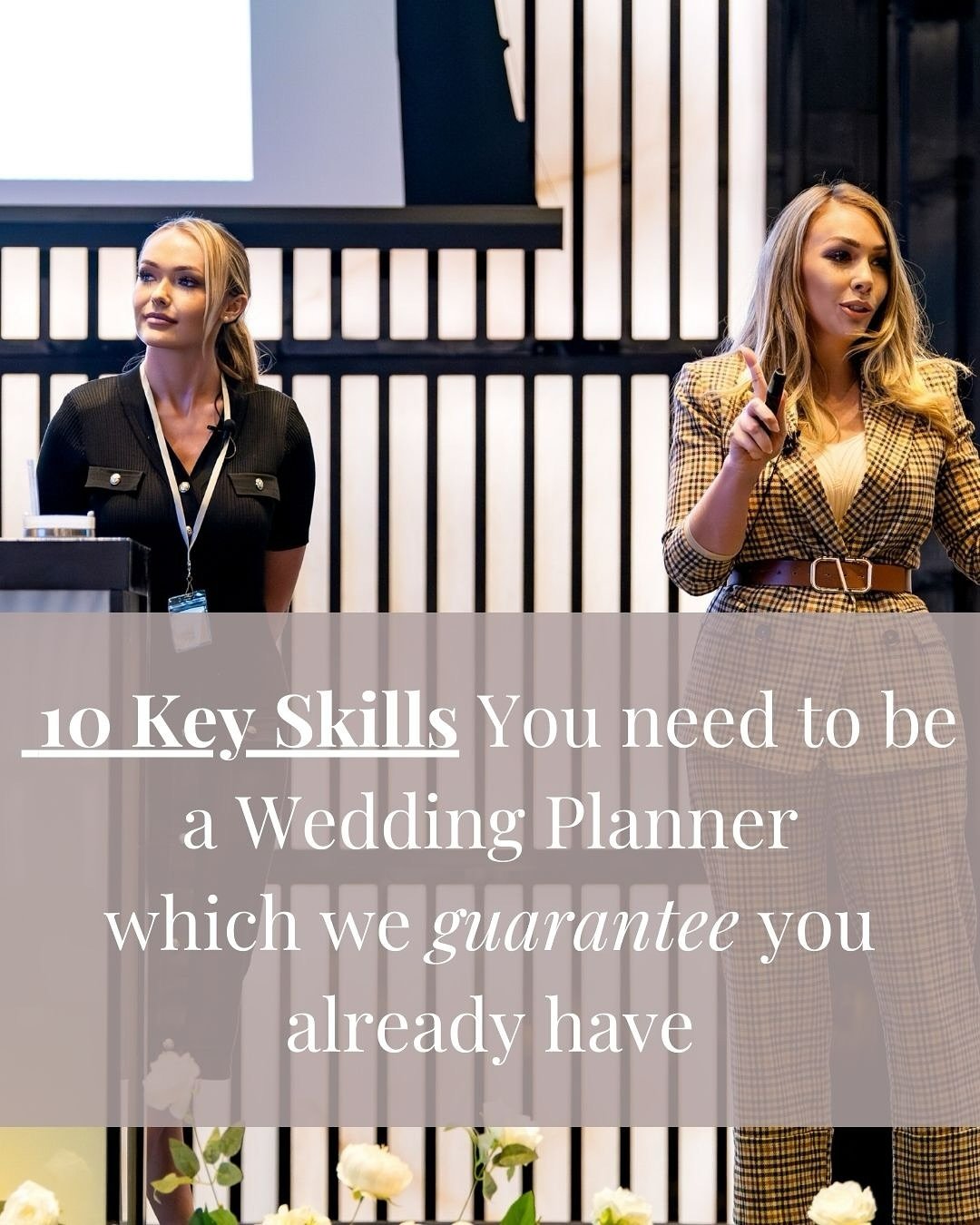 Soft skills are in demand! And we guarantee you already have them 👆

There are a bunch of things you need to know to become a wedding planner, and that&lsquo;s why we created The WedEd academy (link in bio)✨

BUT before you go there, you need to eva