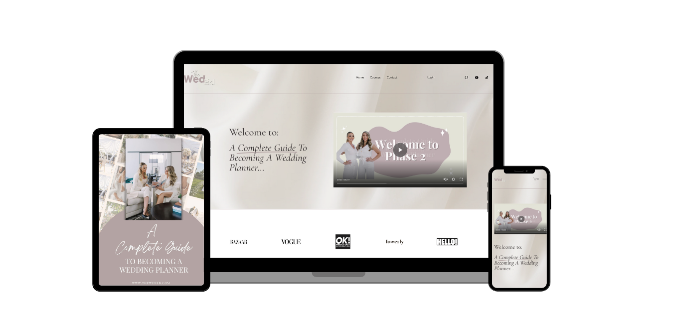 Wedding planning courses the weded
