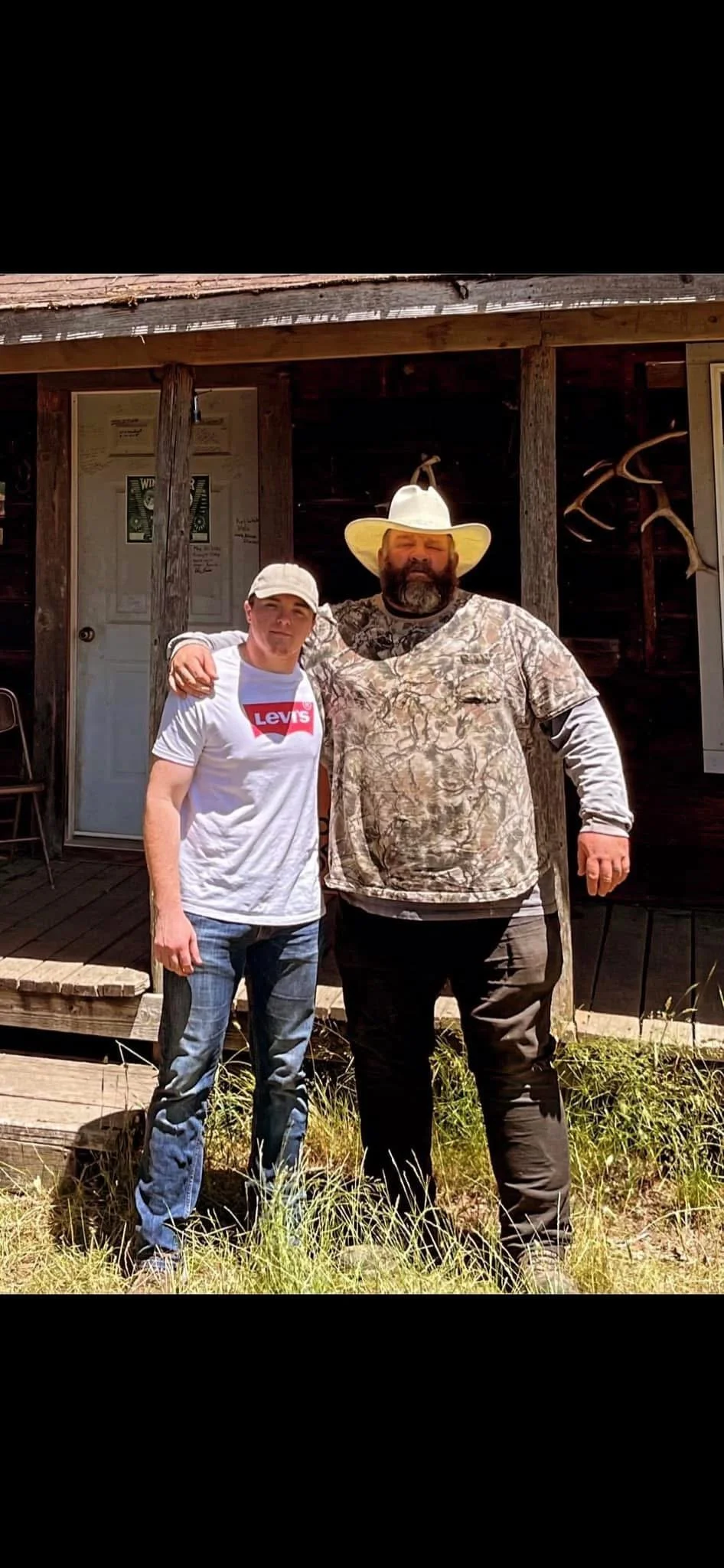 Tex and his late father, John Kelly. 