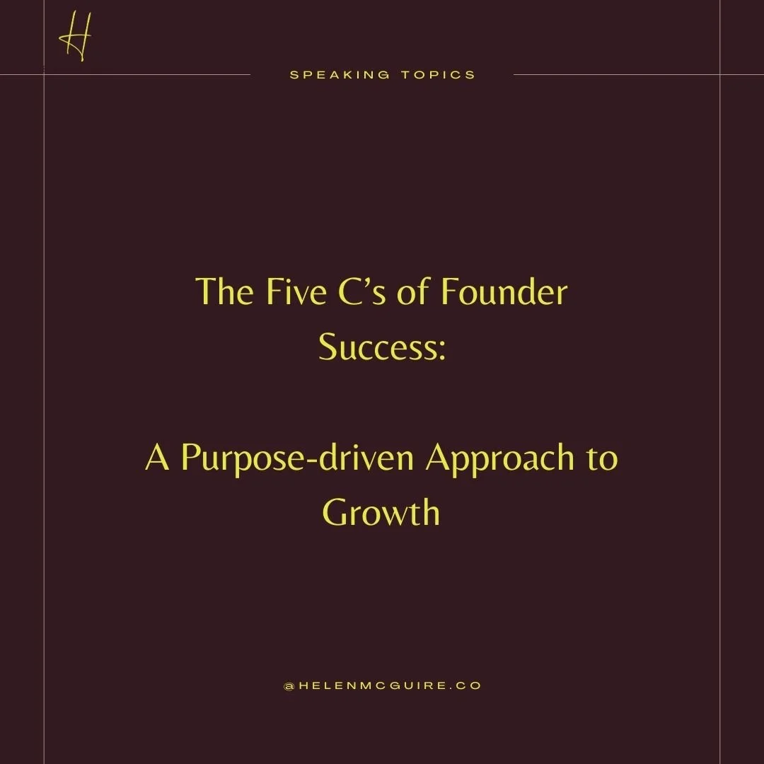 The Five C’s of Founder Success 