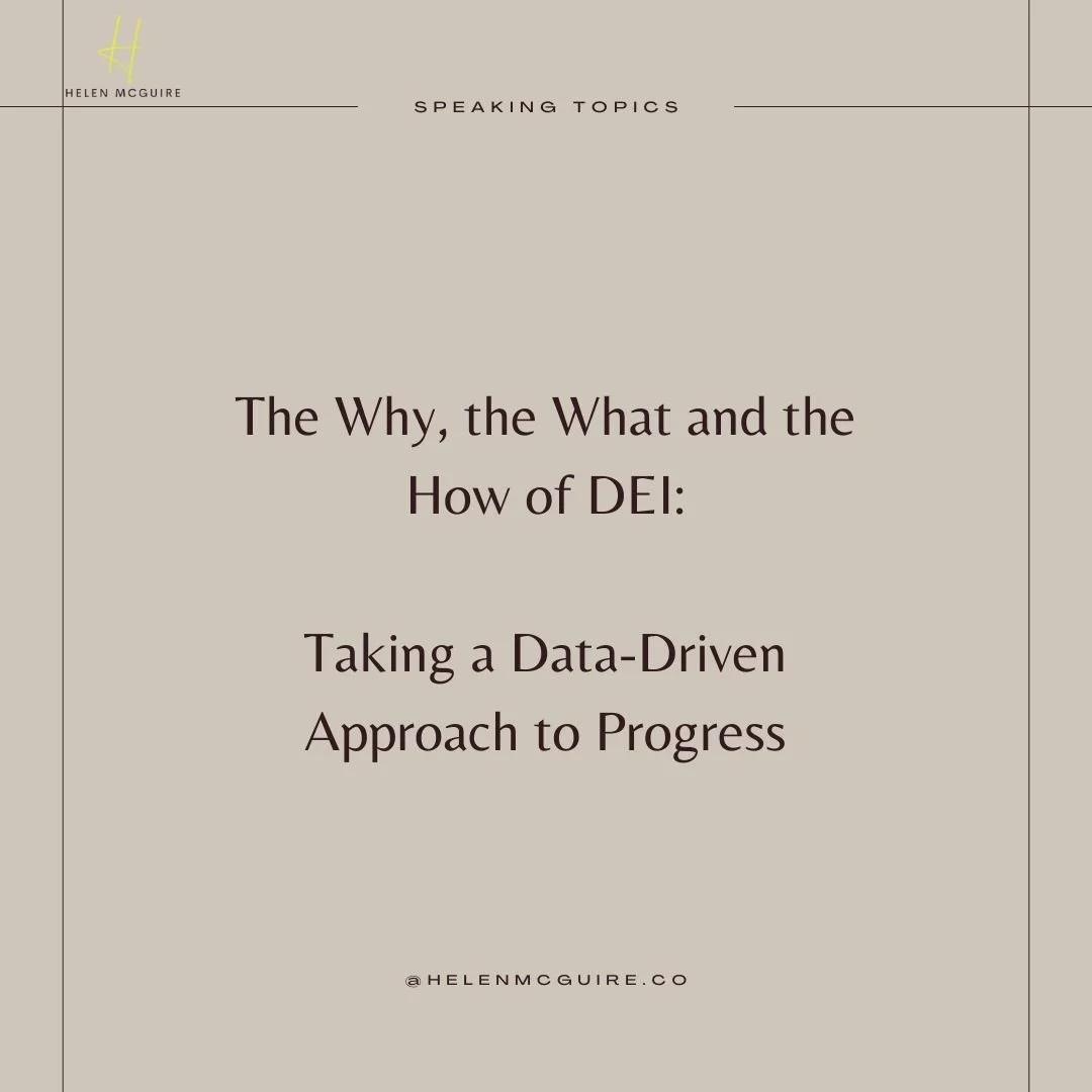 The Why, the What and the How of DEI - the Data fundamentals