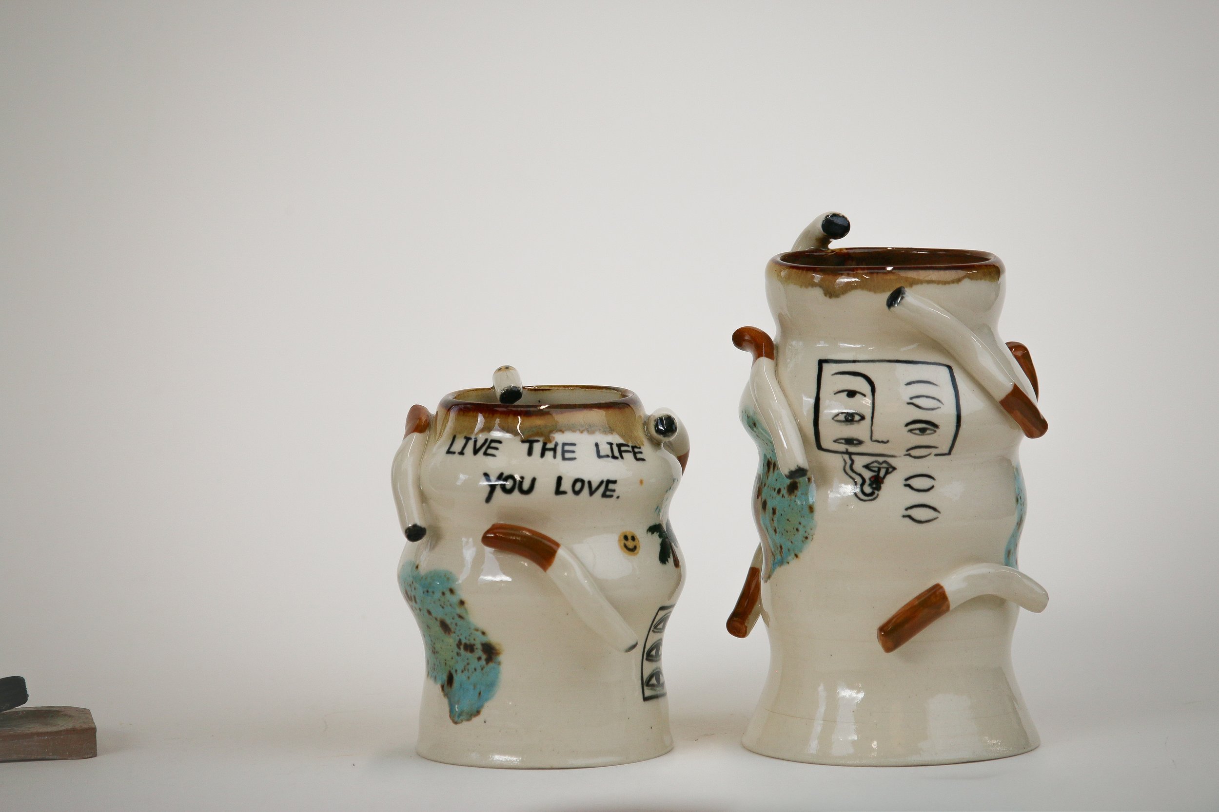Cigarette Vase - Don't give up on the life that you desire