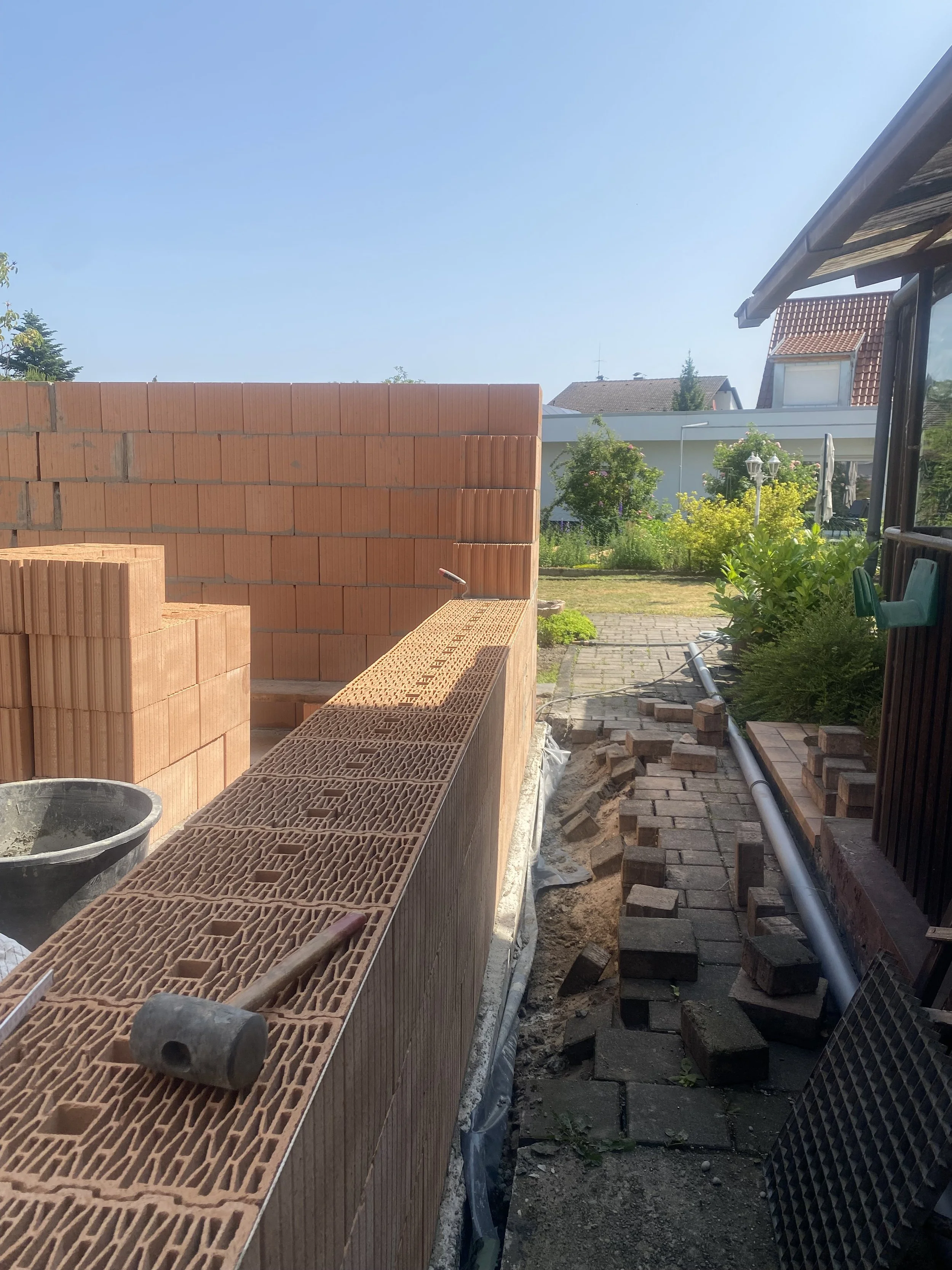 Herstellung eines Anbaus in Lampertheim