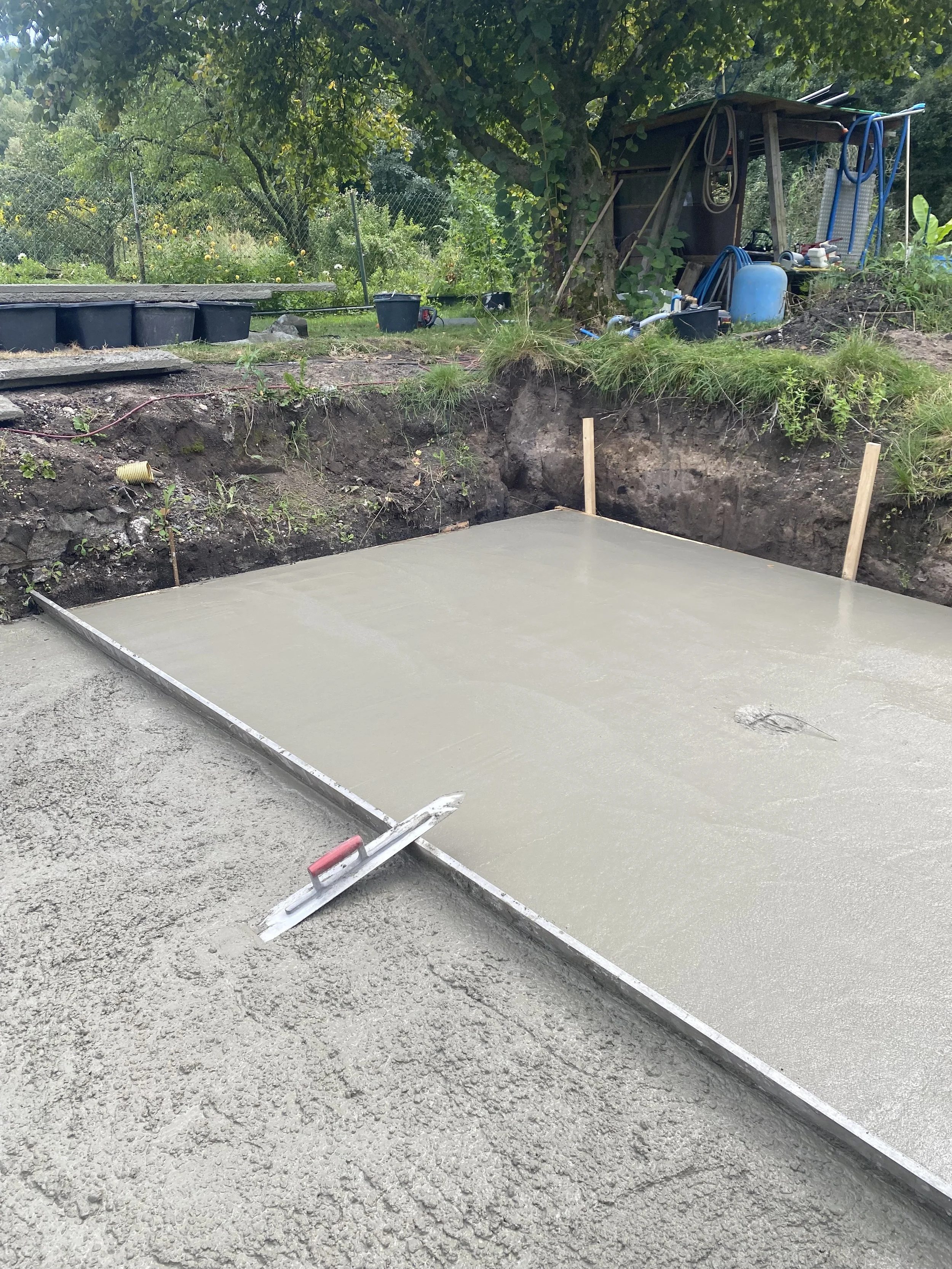 Herstellung eines Pool Fundament in Lampertheim