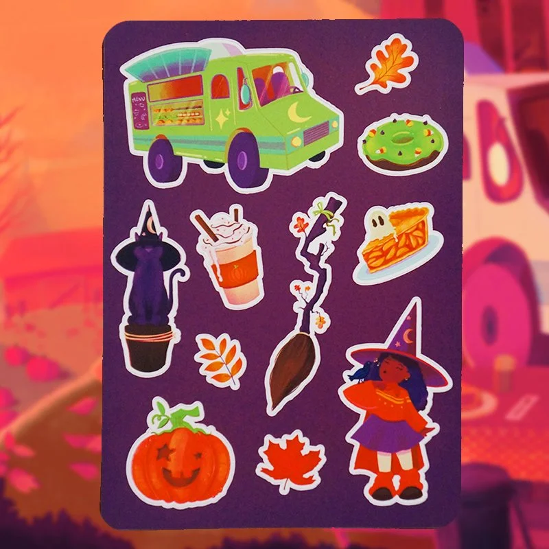 Witch Autumn Sticker Pack