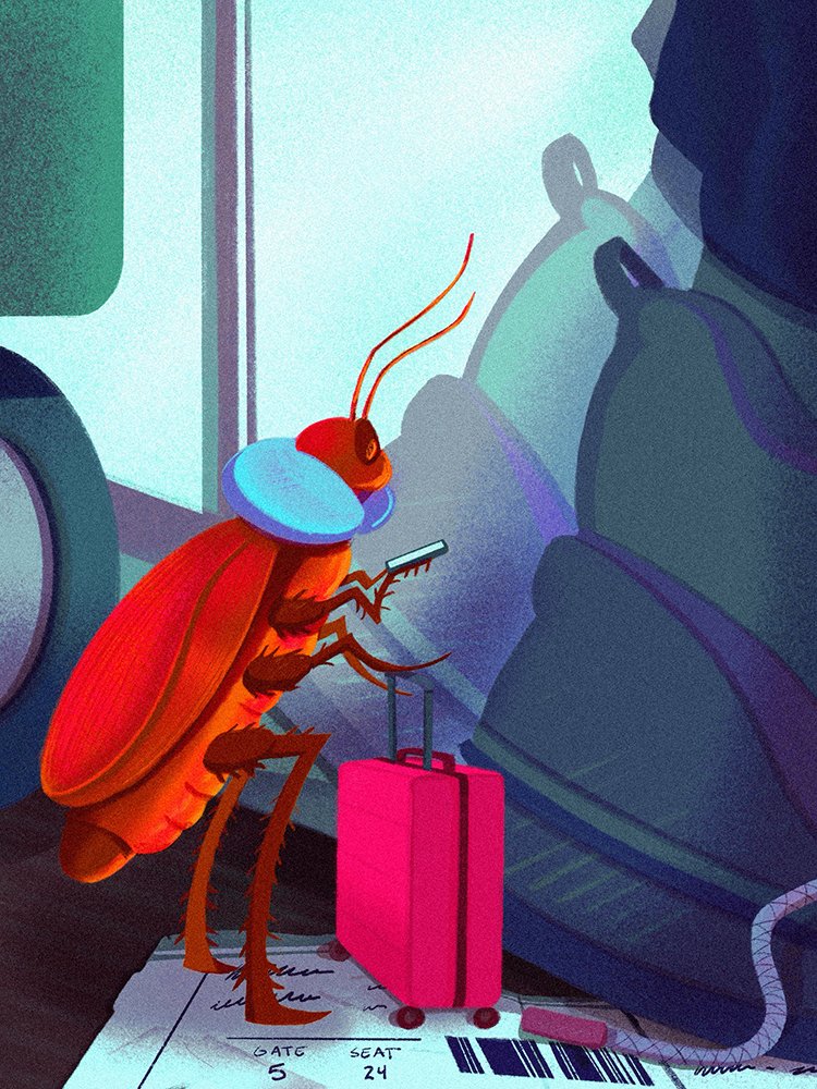 Cockroach Waiting for Plane low res logoless noise.jpg