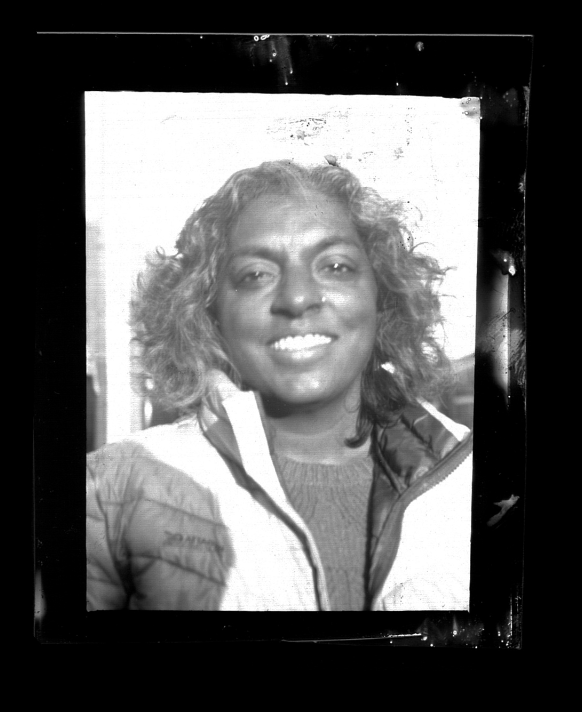 Portrait of Anna (Orts) made by Oriol Garriga with a home-made large format