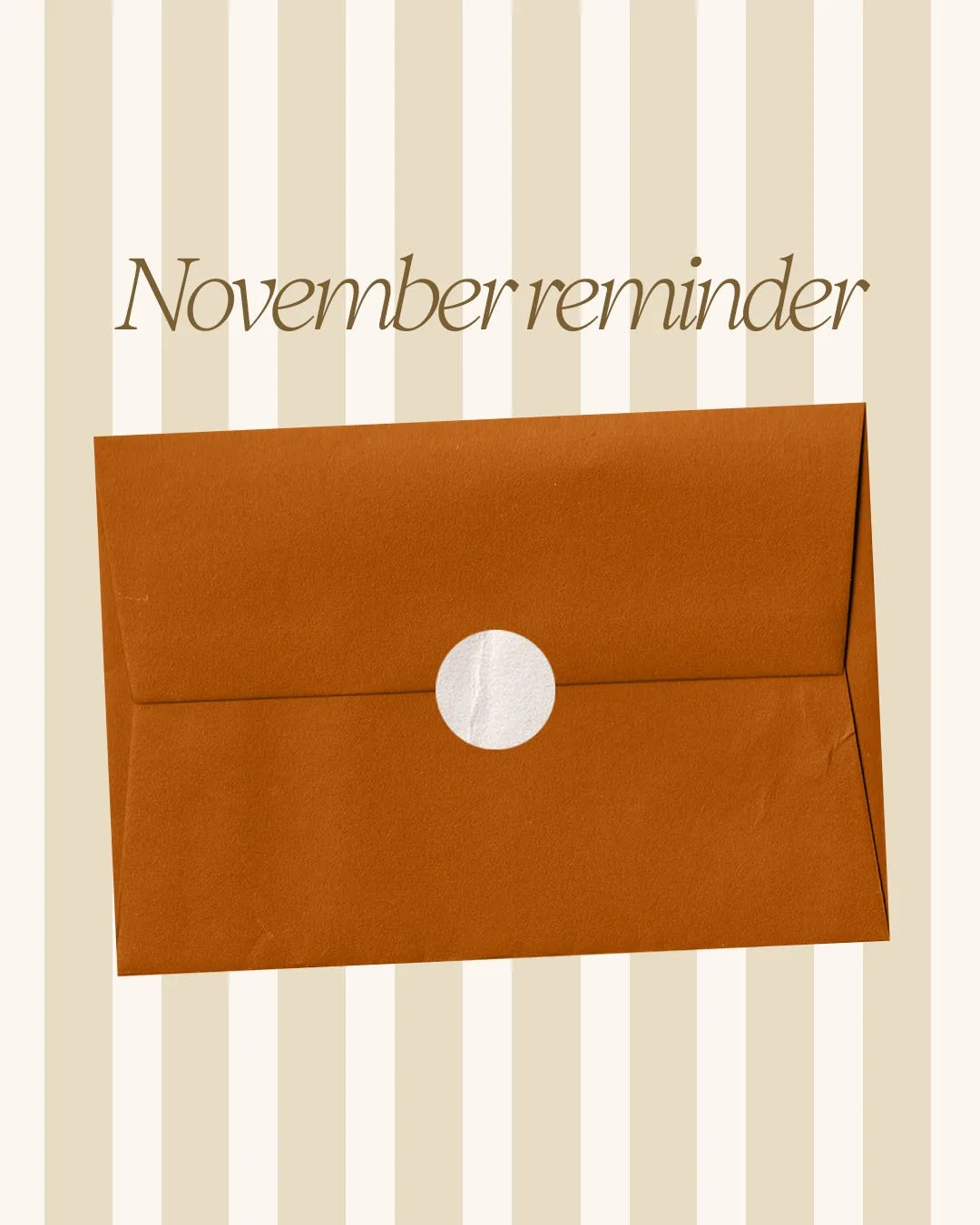 Take this reminder if you need it. 💌

November is truly here and I&rsquo;m loving leaning into the dark eves and snuggling under my blanket watching Gilmore Girls for the first time ever, I can&rsquo;t believe I&rsquo;ve never watched it before?!!

