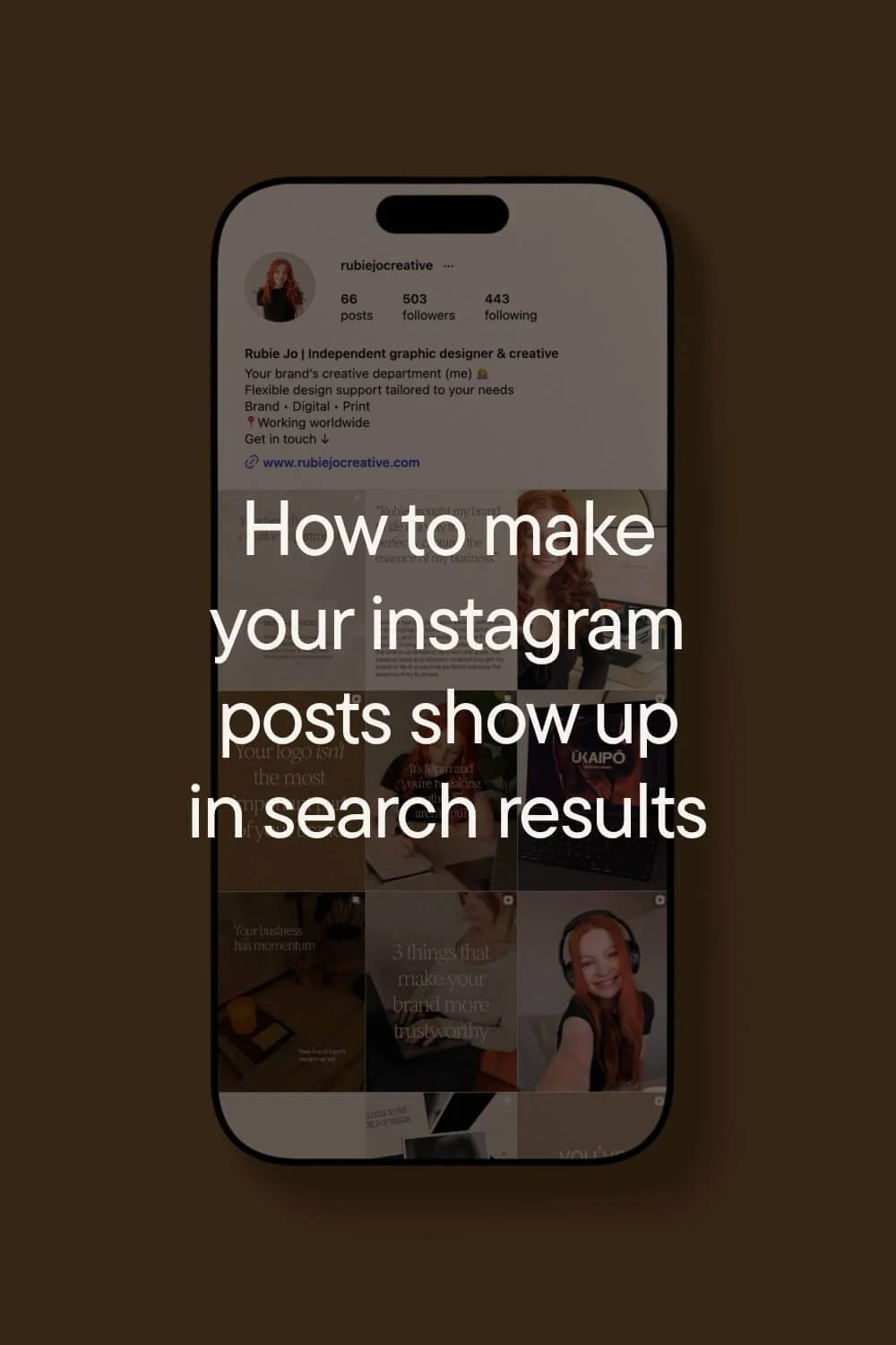 How to make your instagram posts show up in search results