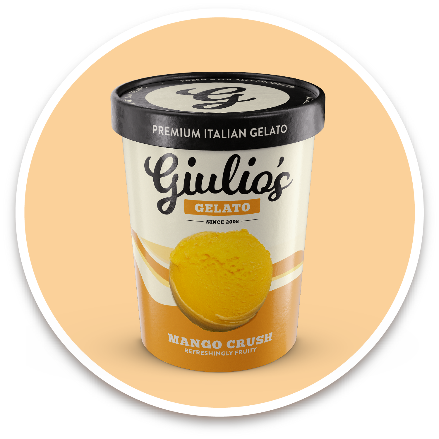 MANGO CRUSH Vegan mango flavour gelato made with real alphonso mango puree