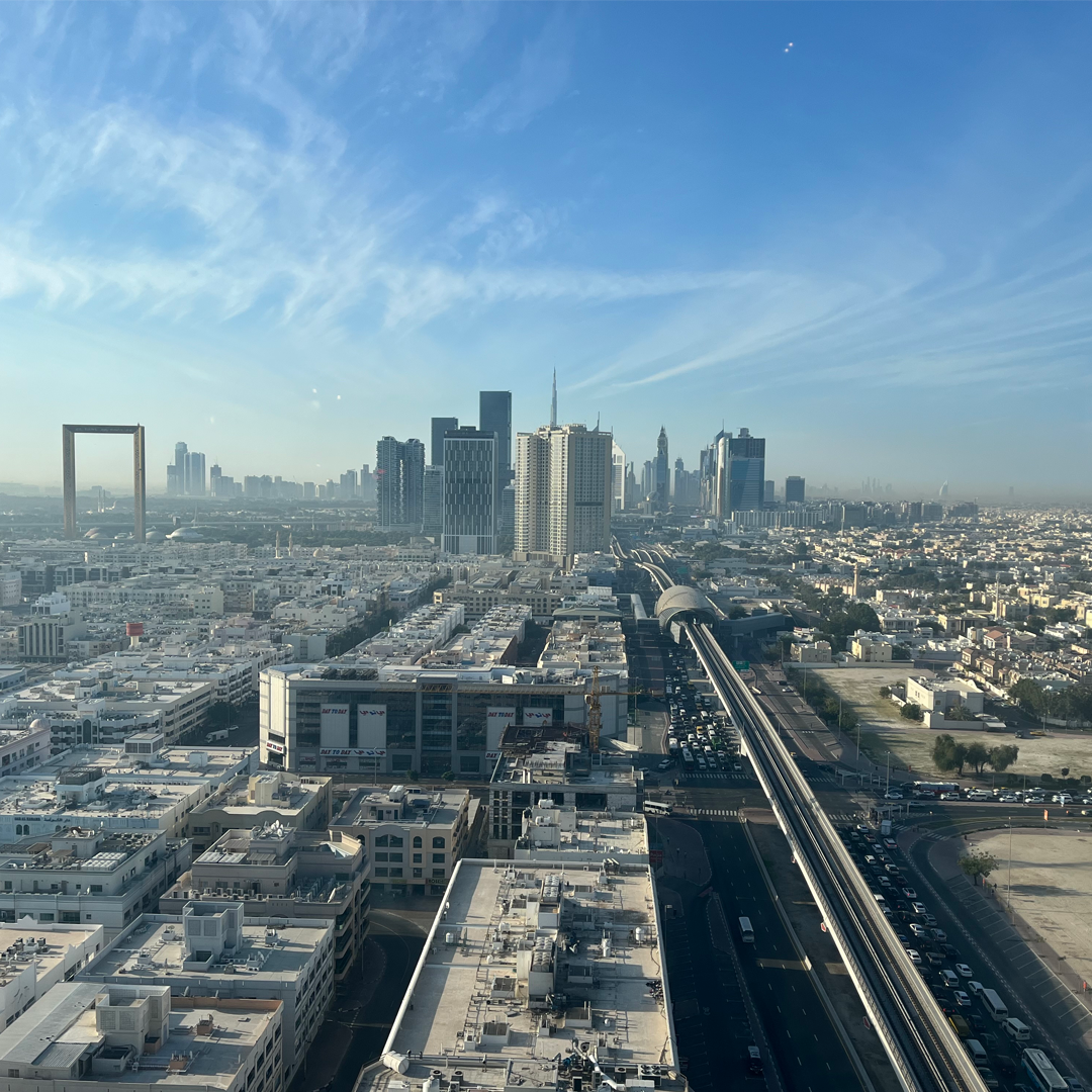 Photo of Dubai from hotel window