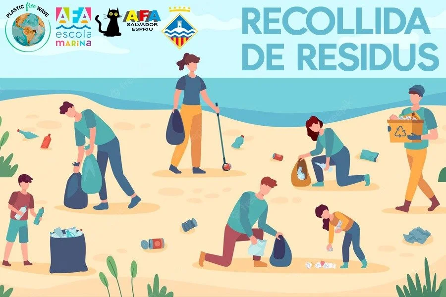 RECOLLIDA de residus a la platja