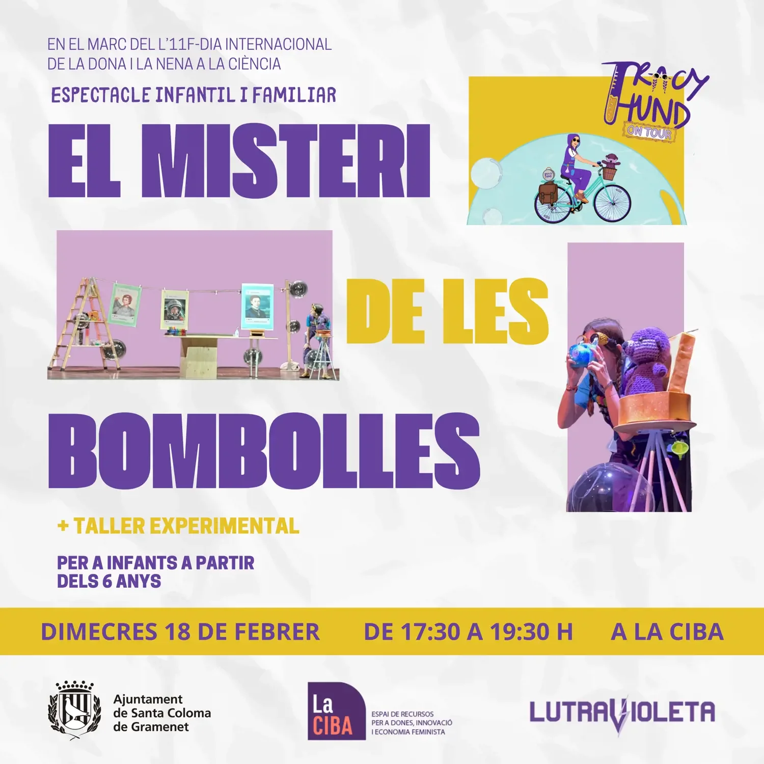 ESPECTACLE: El Misteri de les Bombolles+Taller Experimental