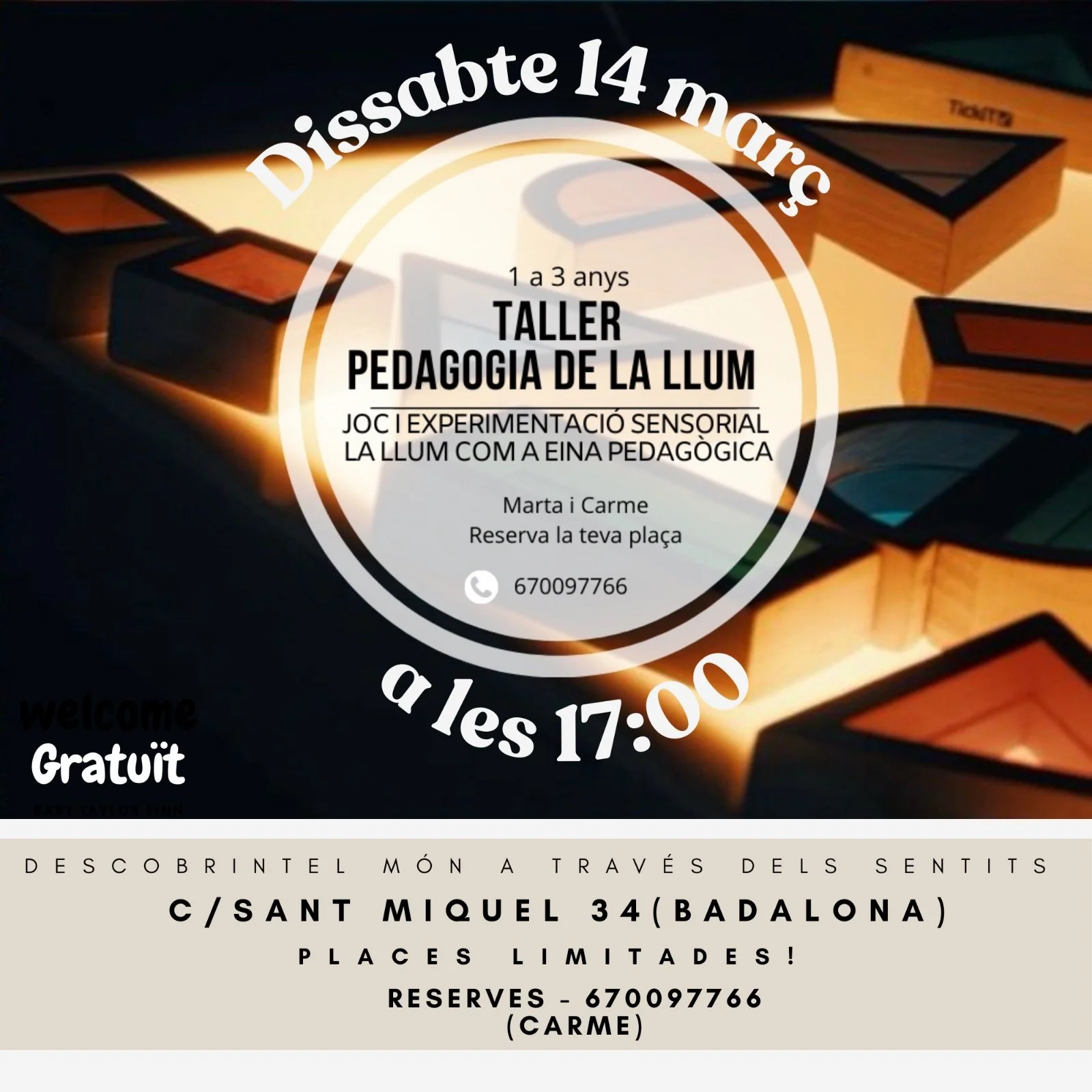 TALLER: Pedagogia de la llum