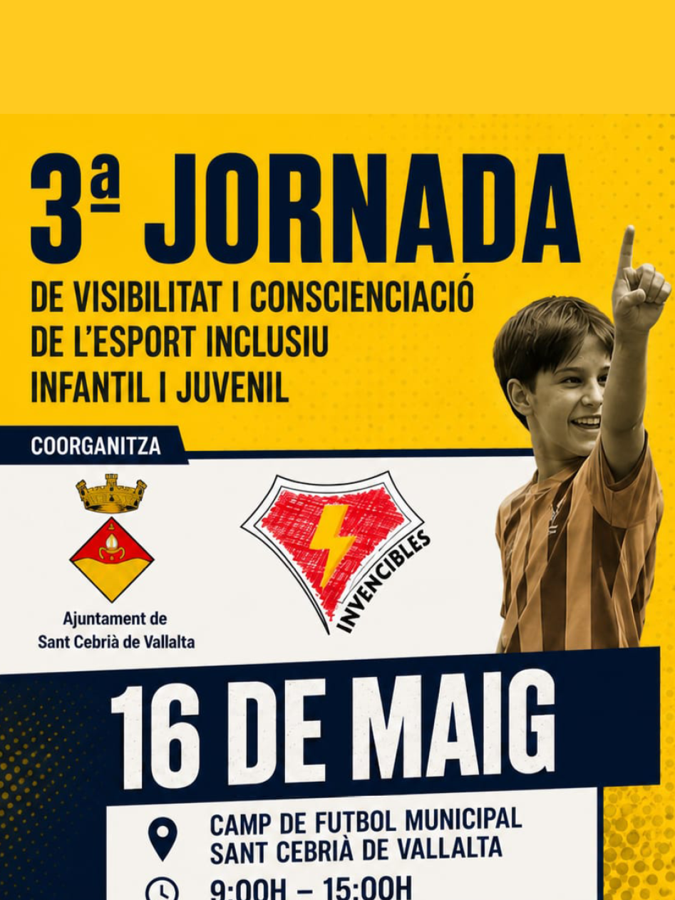 ESPORT: 3a Jornada de Visibilitat i Conscienciació de l’Esport Inclusiu Infantil i Juvenil