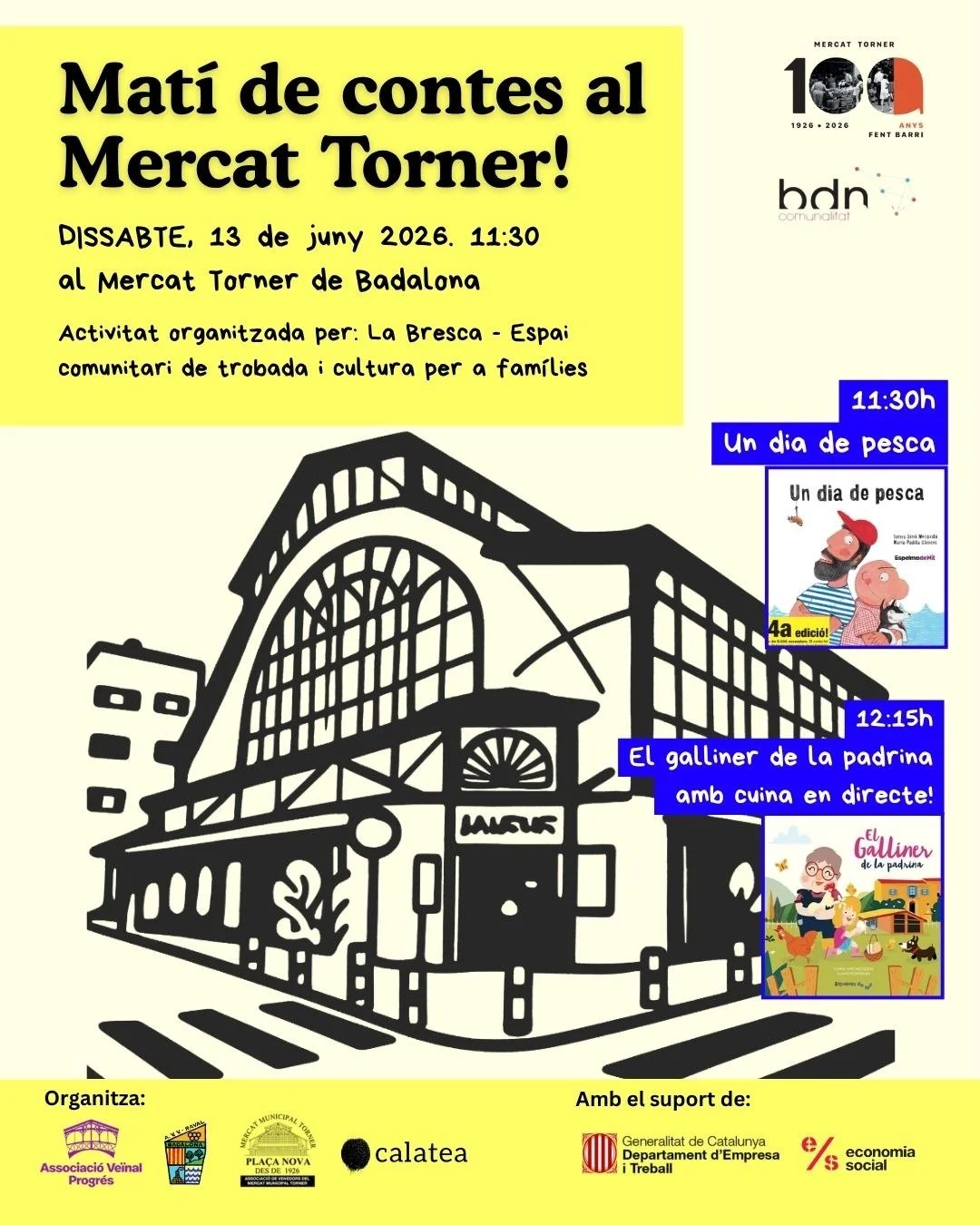 CONTES: Matí del Contes al Mercat Torner