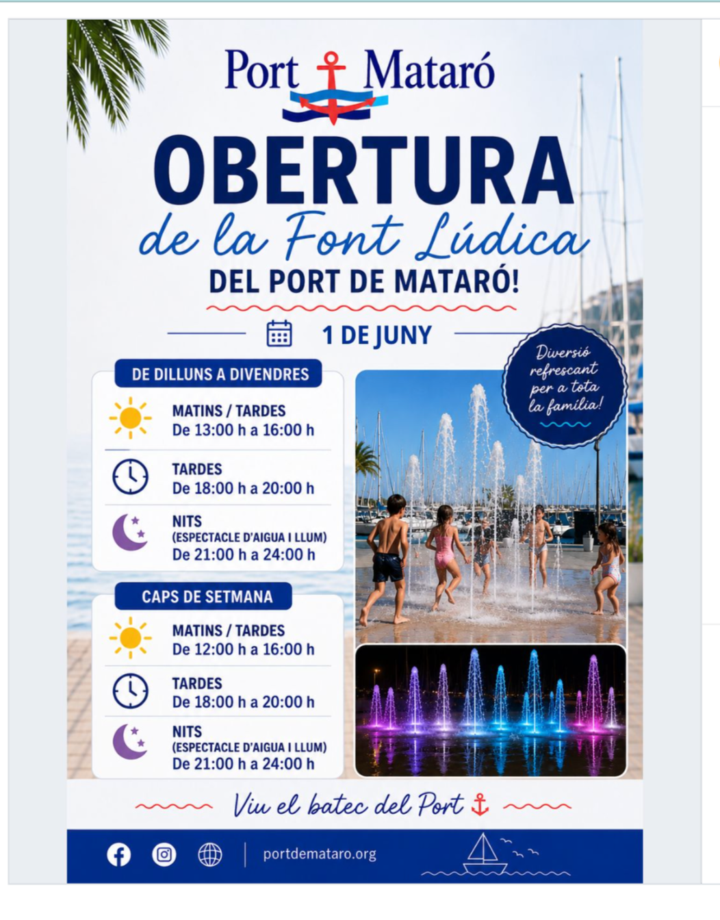 VISITA: Font Lúdica del Port de Mataró