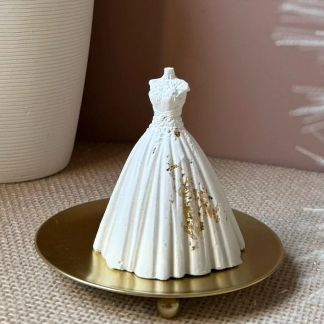 Buste robe de mariée en plâtre