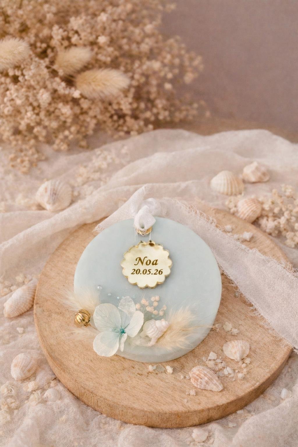 Médaillon de cire cadeau invité entièrement personnalisable