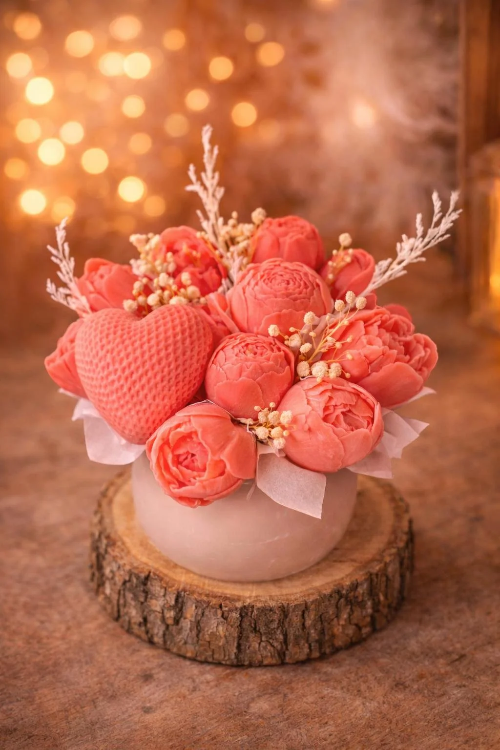 Bouquet de fleurs en cire