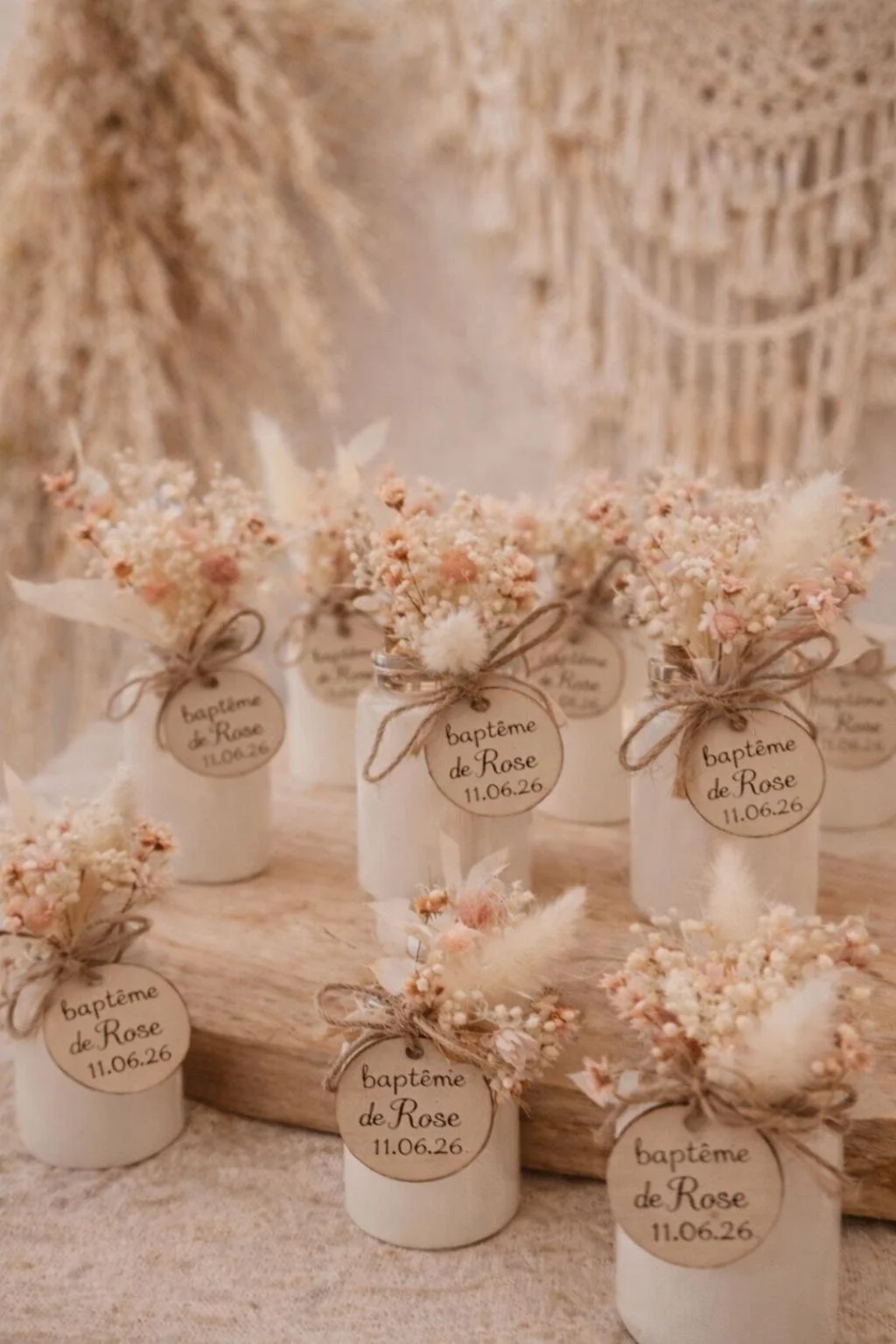 Bougie cadeau invité entièrement personnalisable