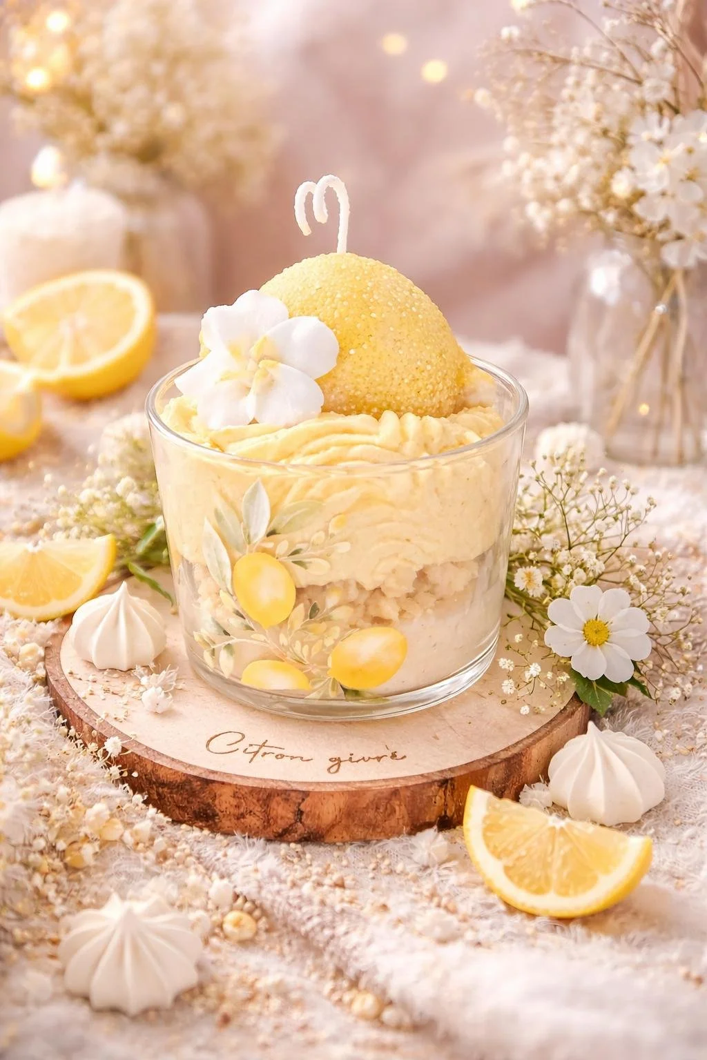 Bougie gourmande Citron Givré
