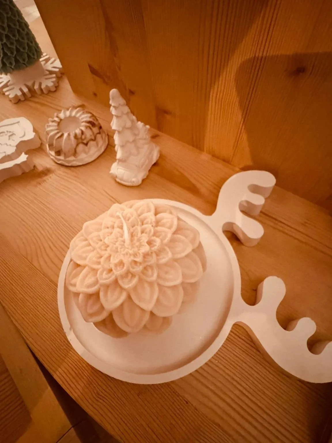 bougie de noël boule