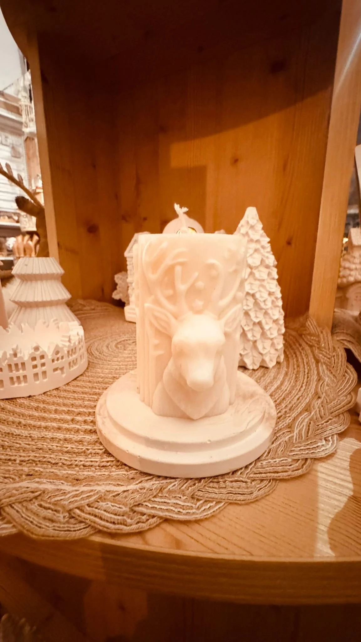 bougie renne de noël