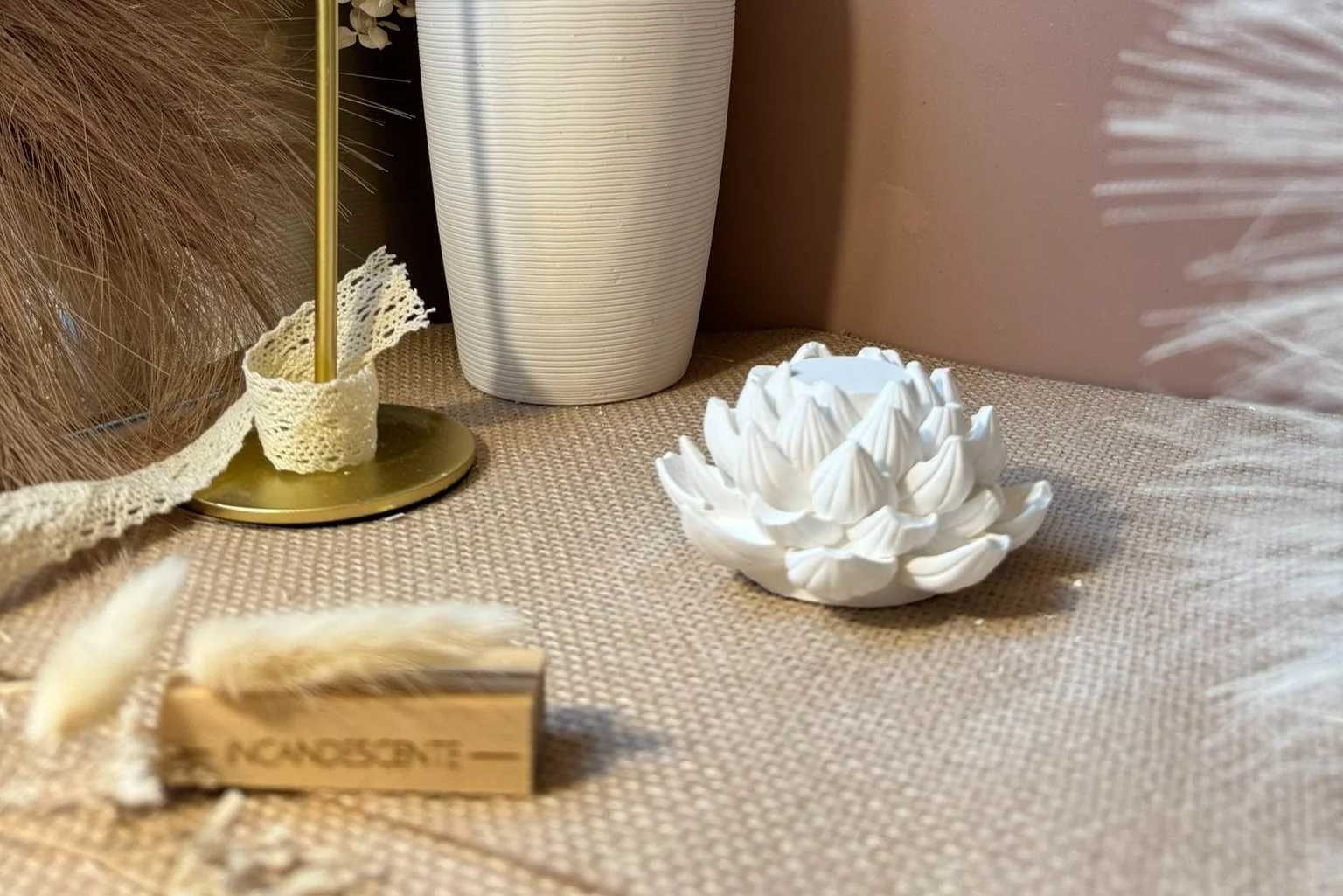 Nénuphar en plâtre