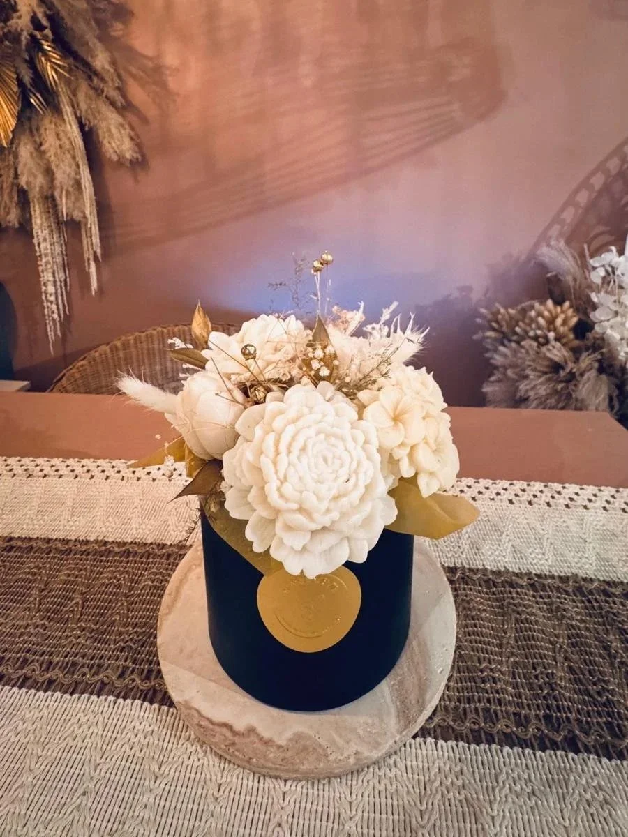 Bouquet de fleurs de cire