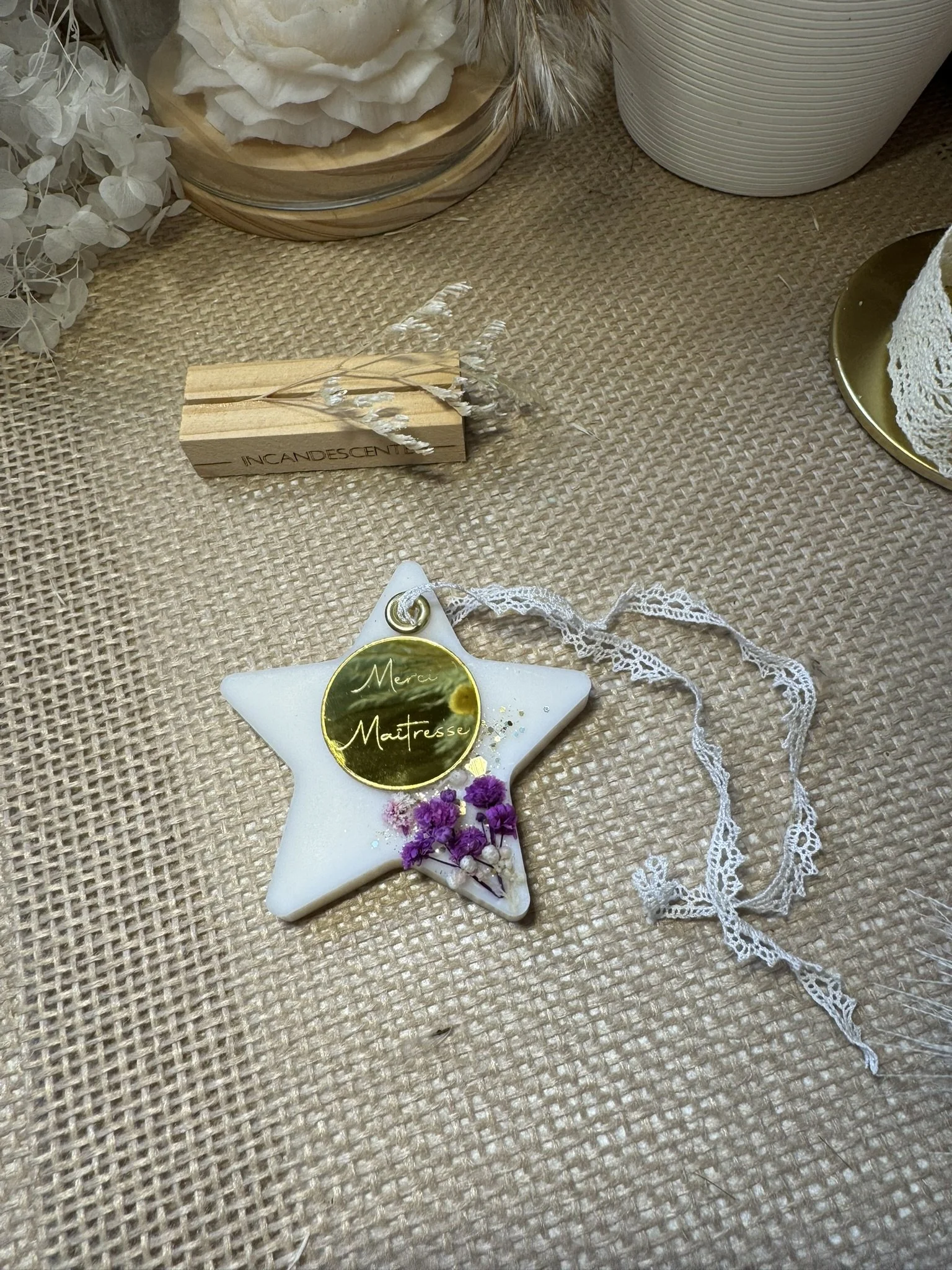 Suspension médaillon Etoile