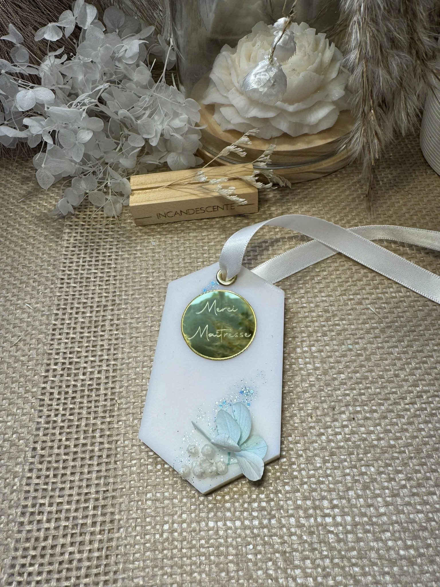 Suspension médaillon hexagone