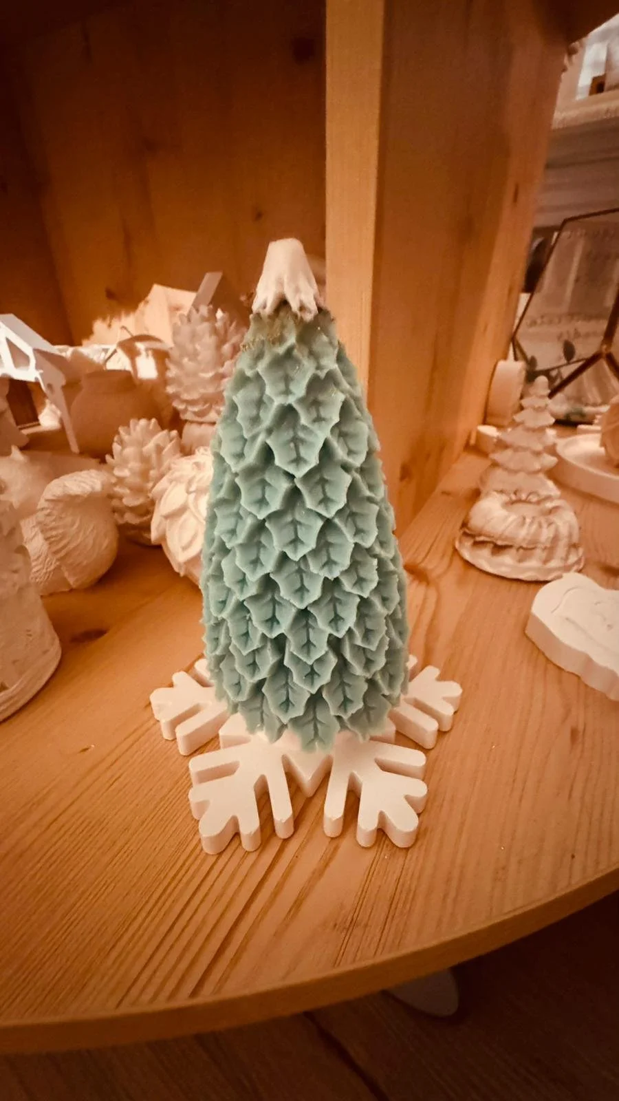 Majestueux sapin de noël en cire