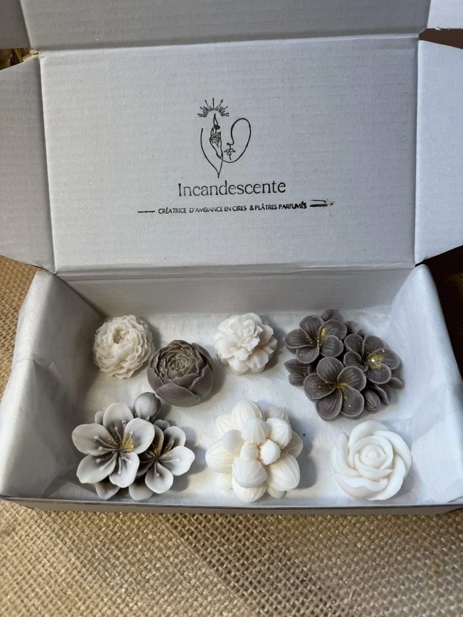 Box fondants parfumés fleurs