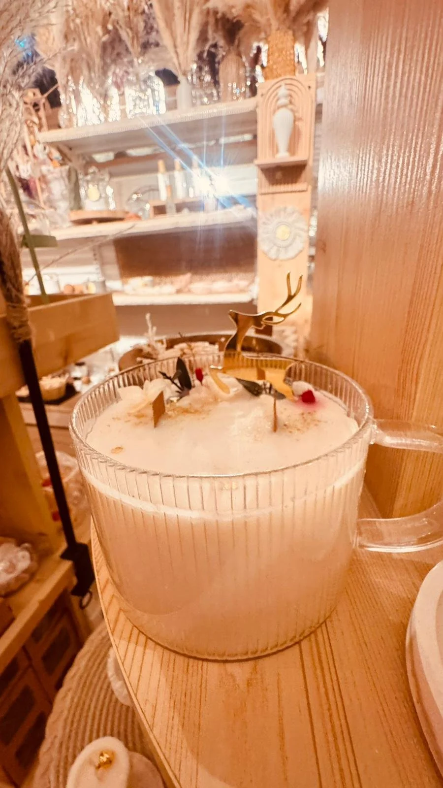 Bougie tasse en verre