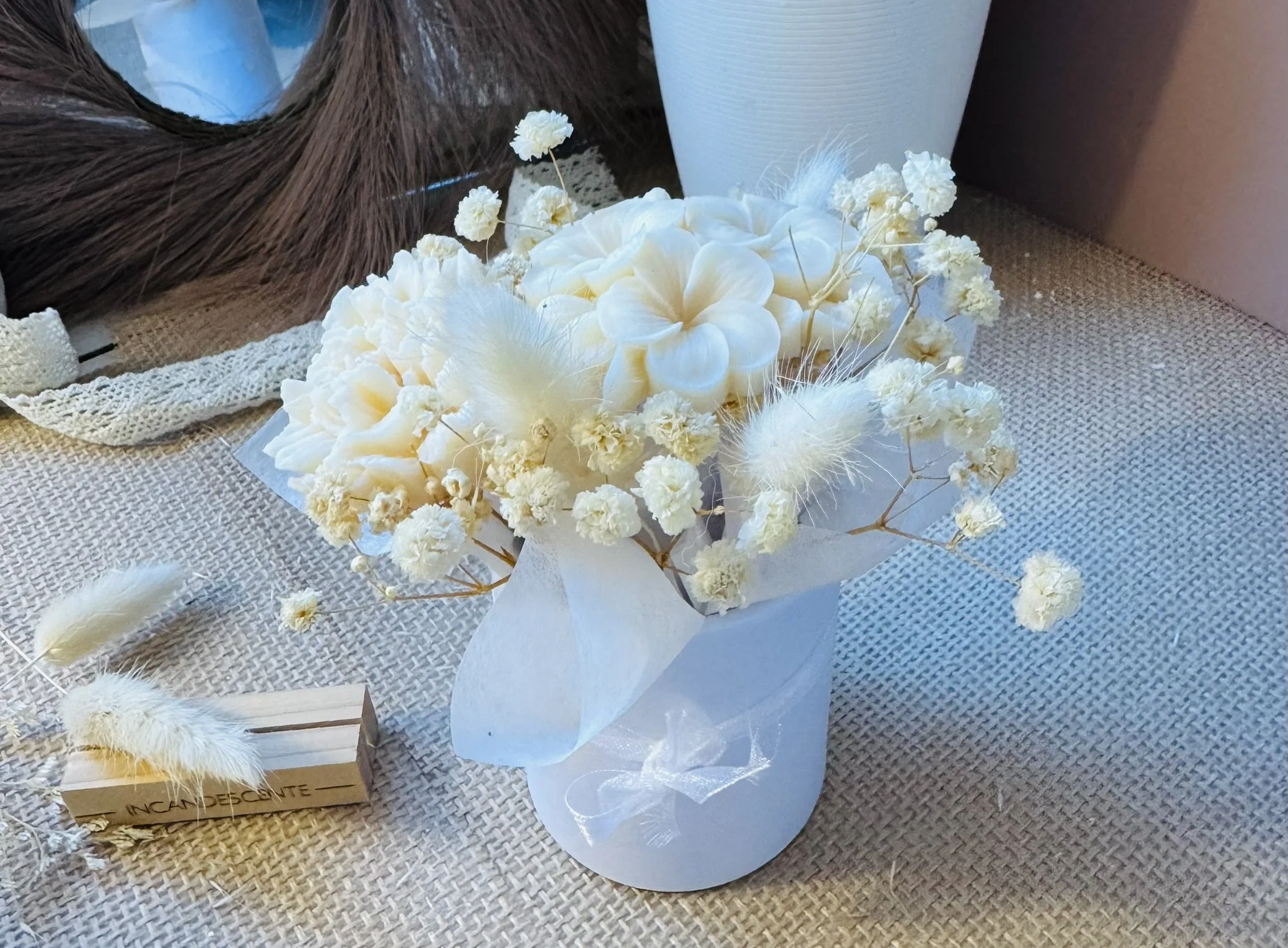 Bouquet de fleurs de cire