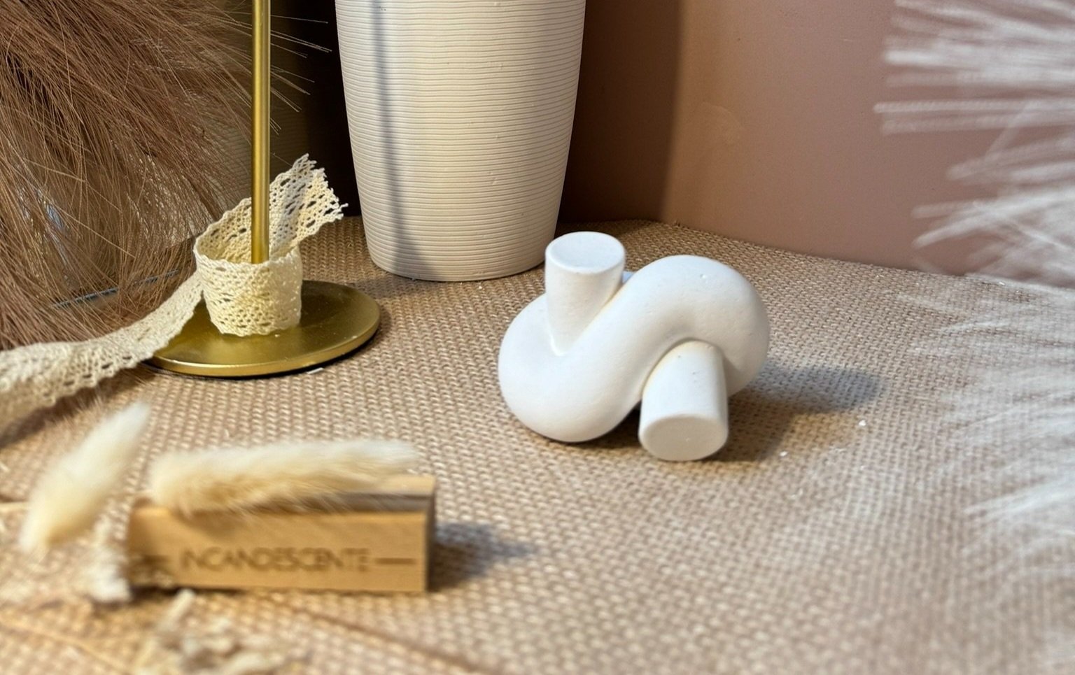 Nœud en plâtre parfumé