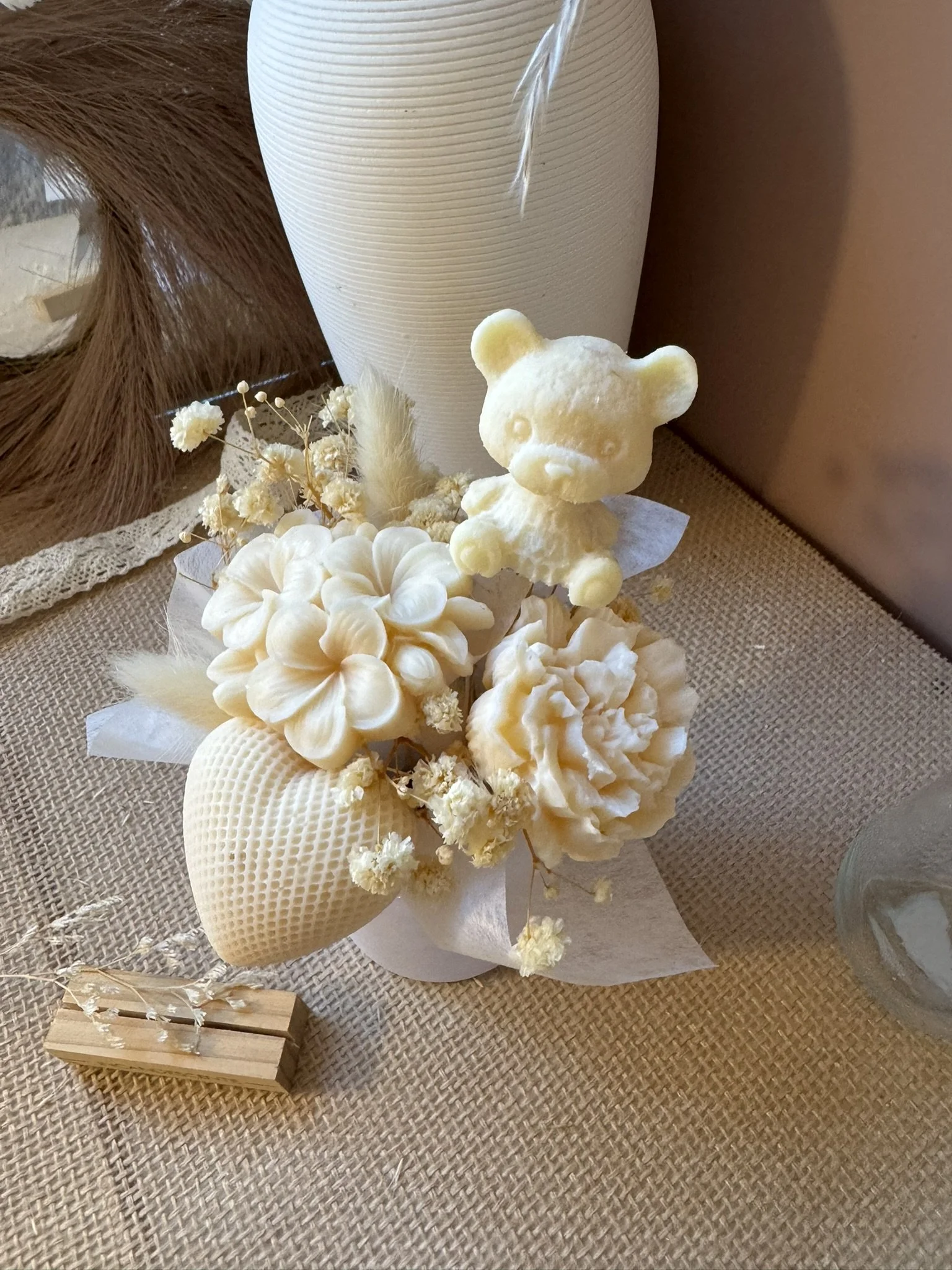 Bouquet de fleurs de cire